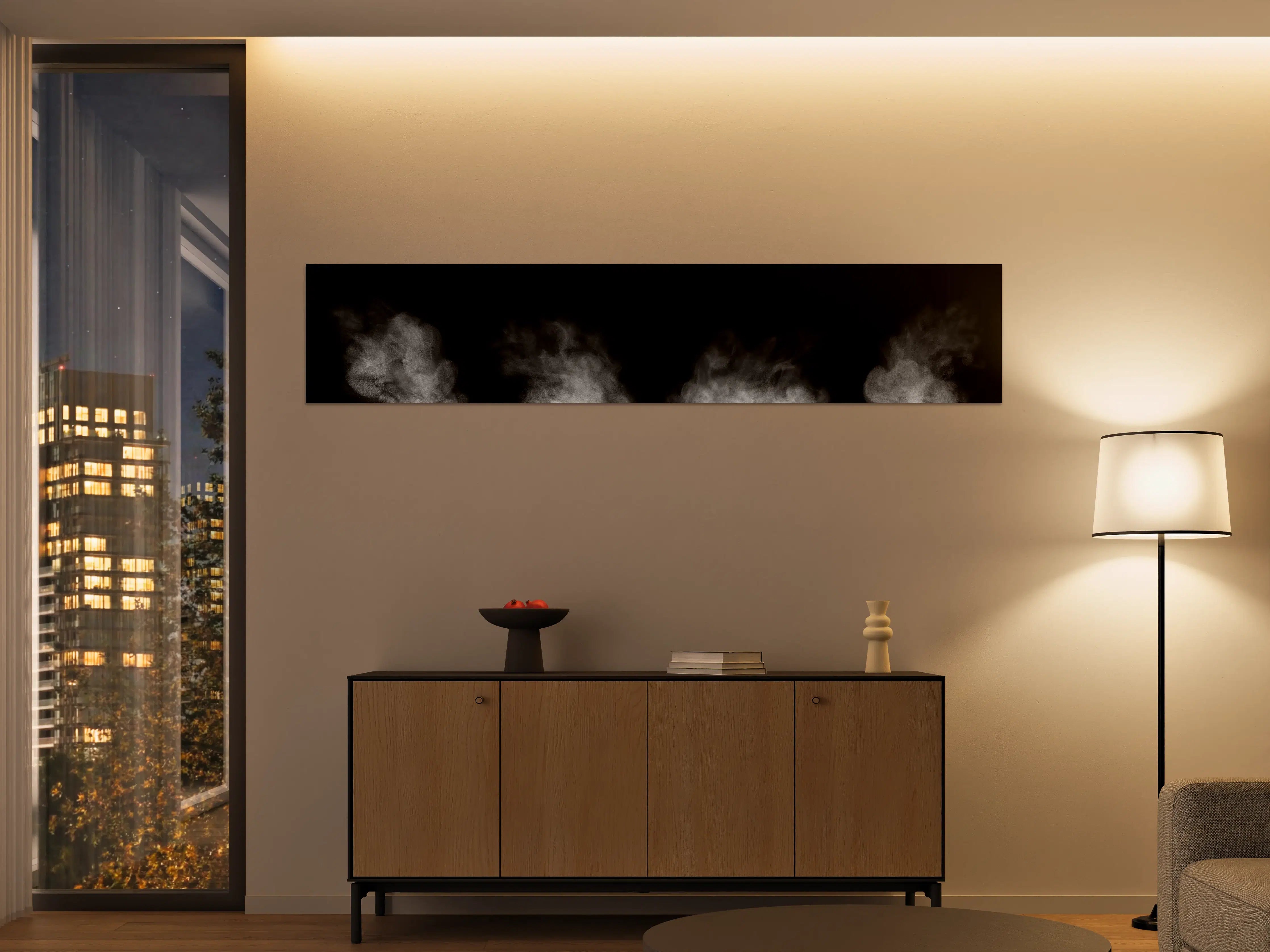 Große Wandbilder - Weißer Dampf