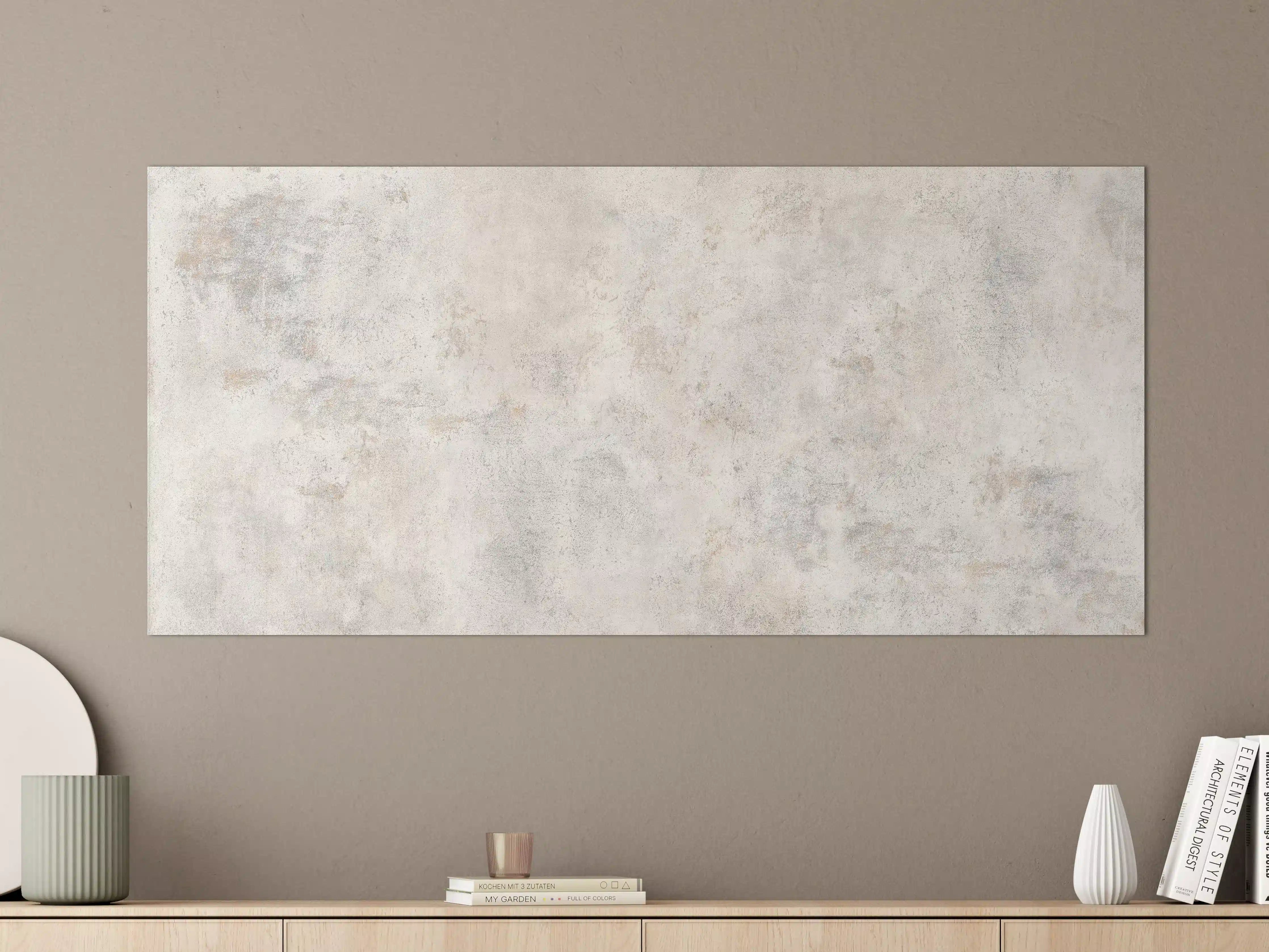 Große Wandbilder - Weißer abgenutzter Marmor