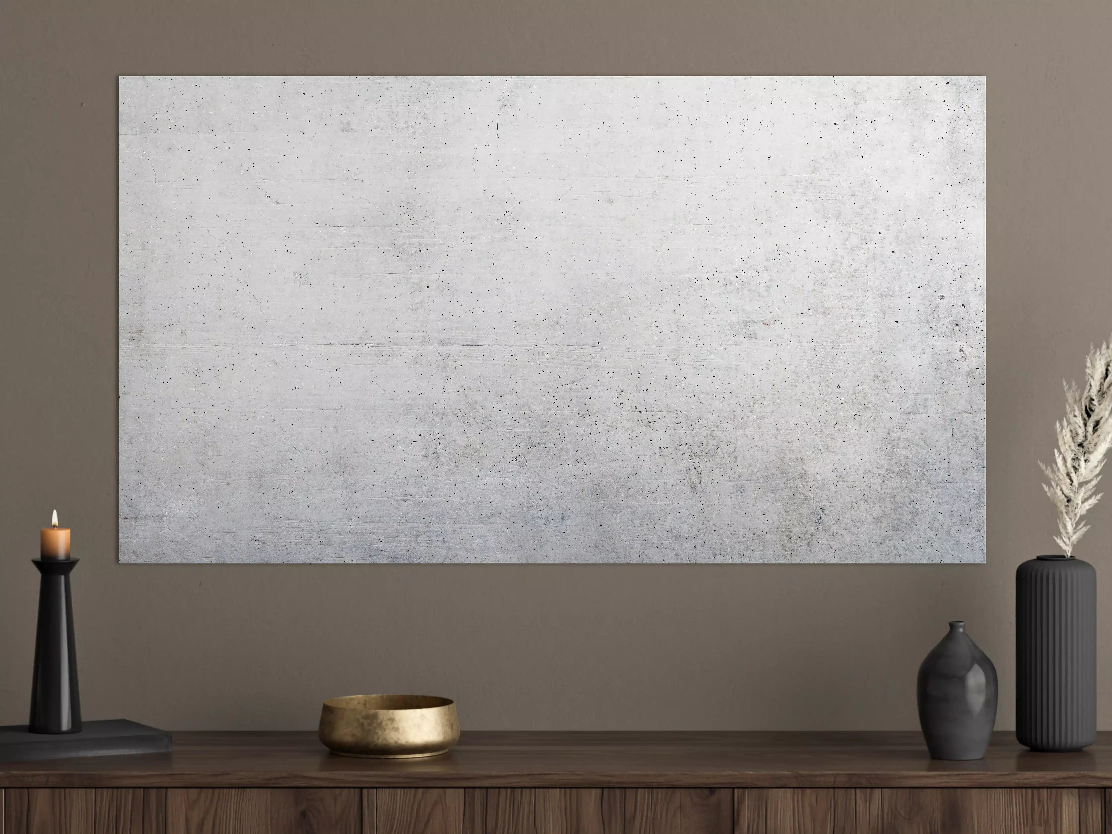 Große Wandbilder - Weißes Zement Design