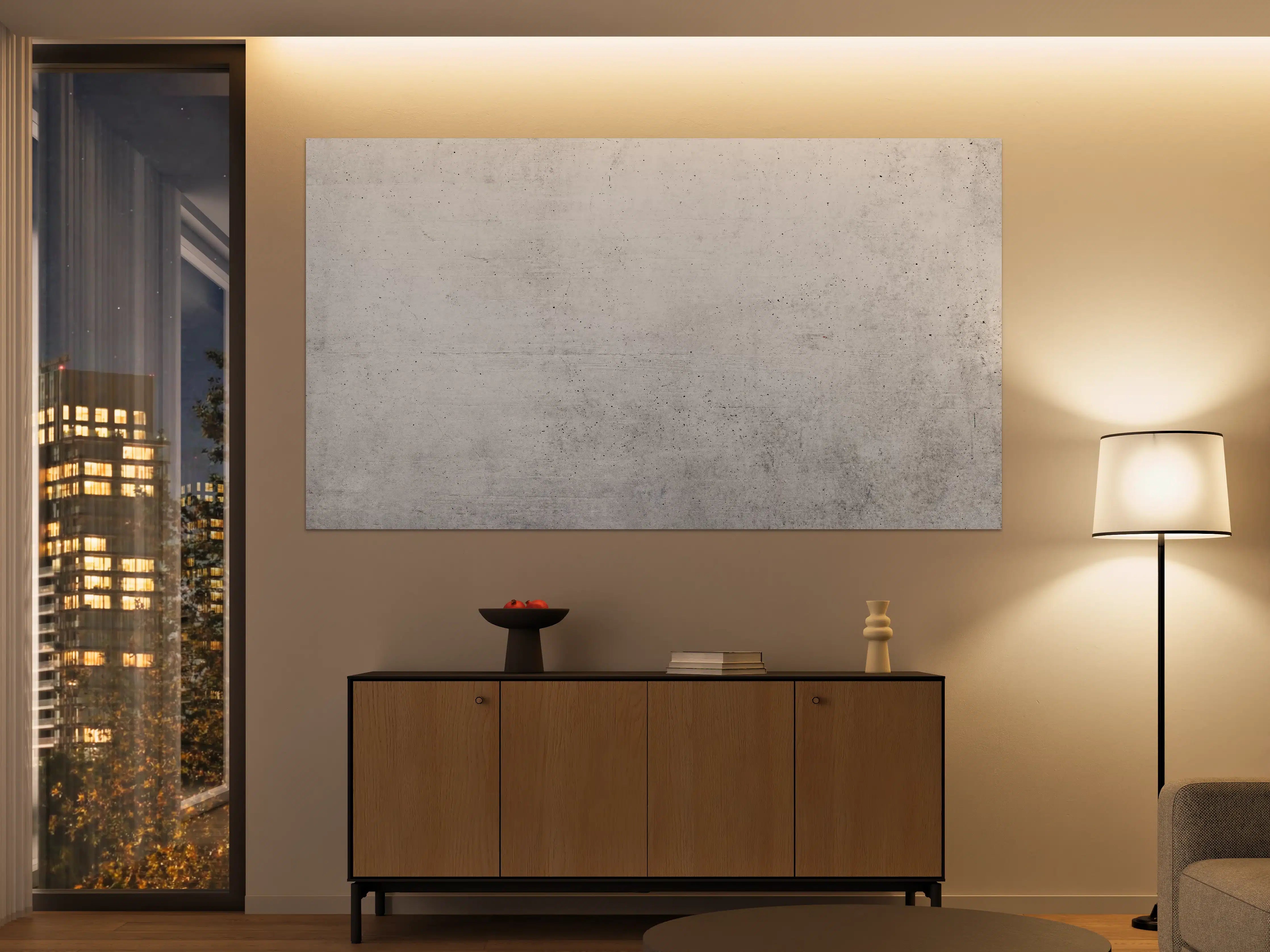 Große Wandbilder - Weißes Zement Design