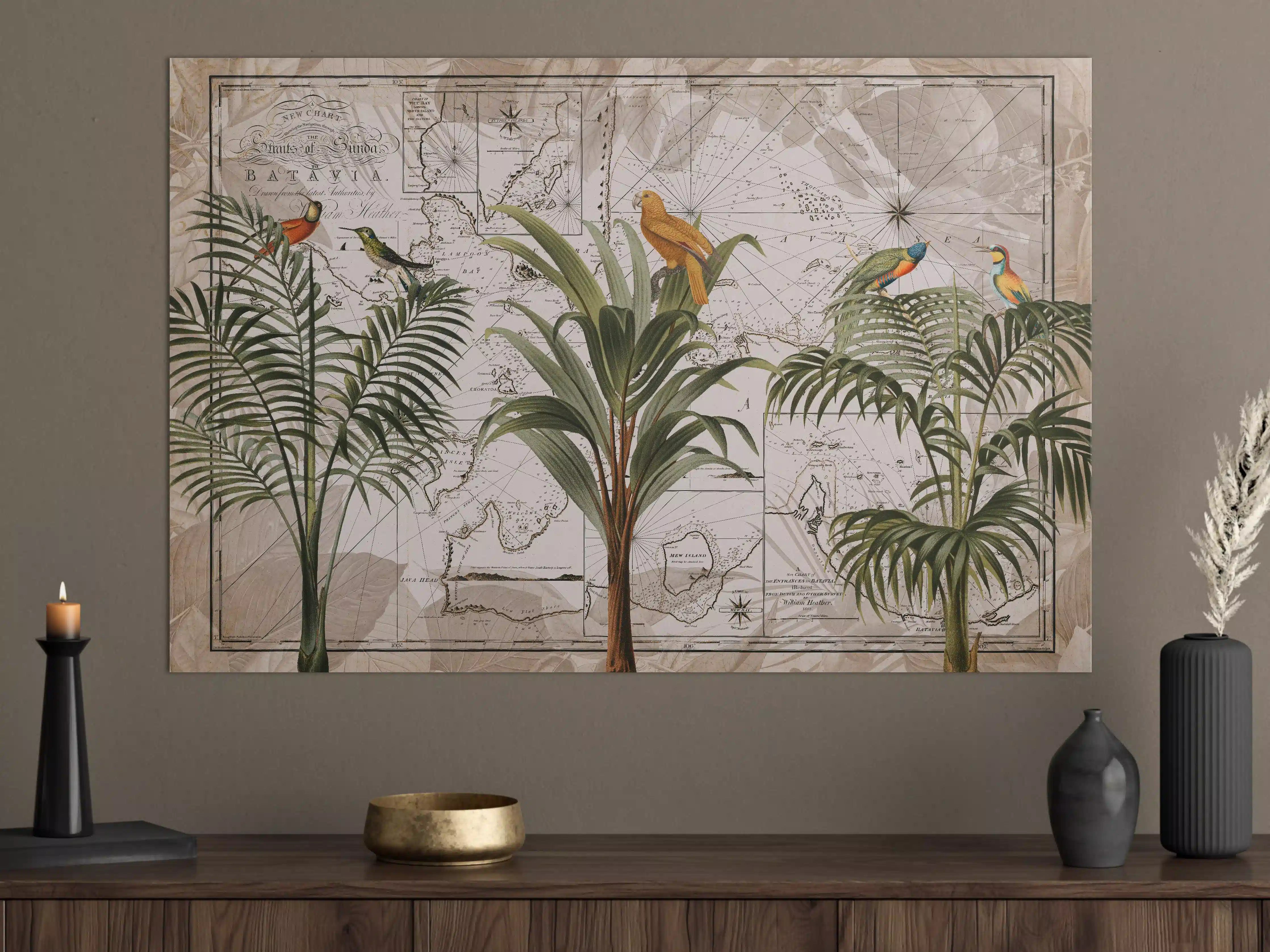 Große Wandbilder - Weltkarte - Indonesien