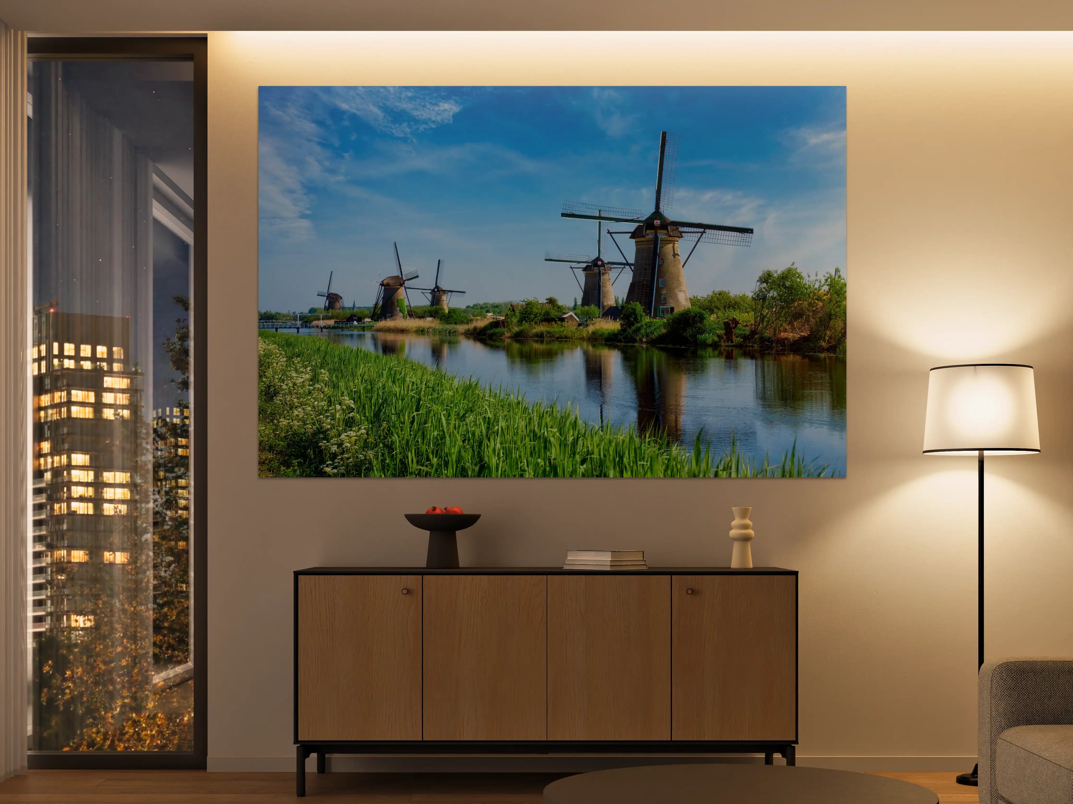 Große Wandbilder - Windmühlen in Kinderdijk - Holland