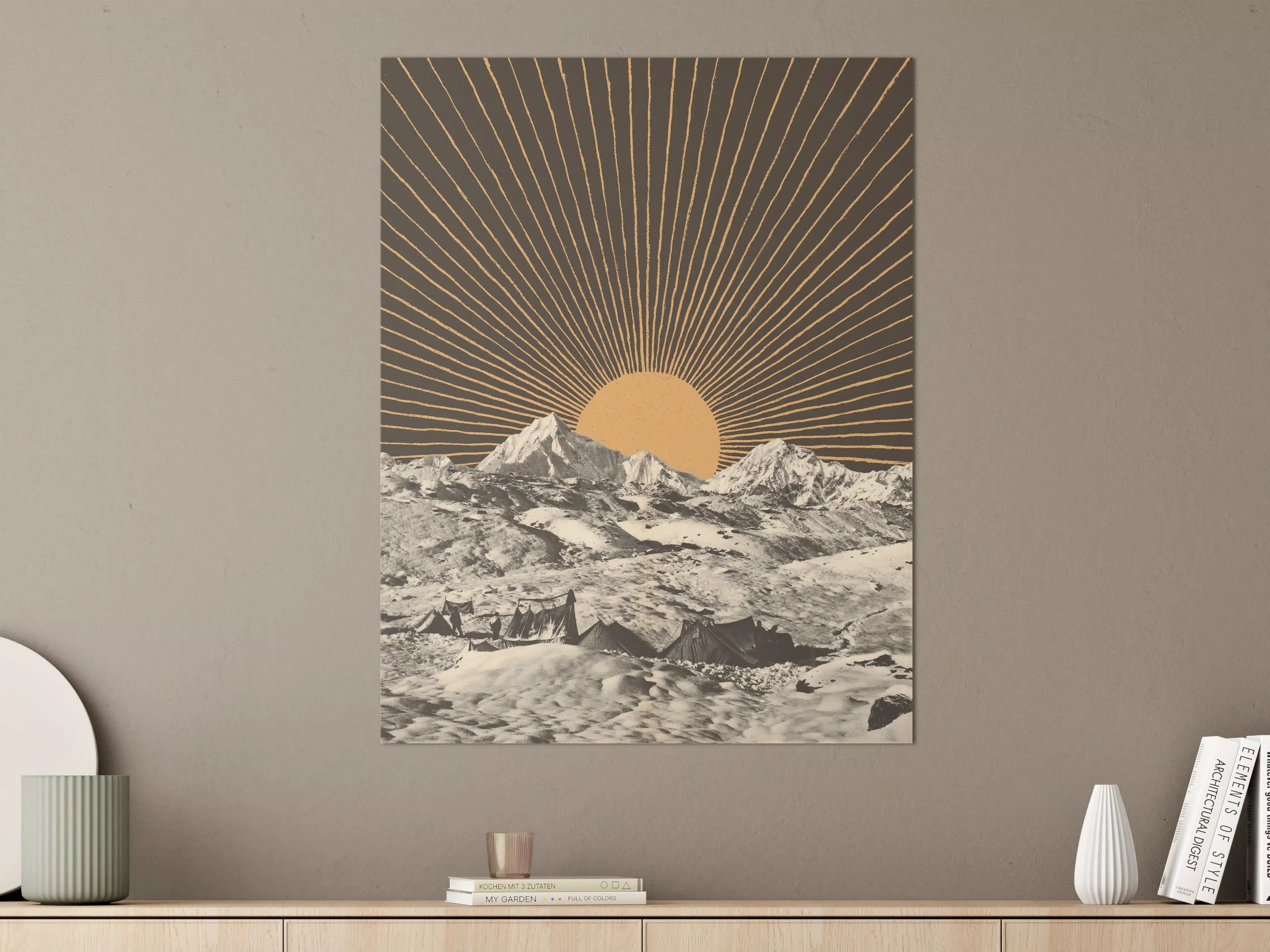 Große Wandbilder - Winterberg Sonnenaufgang Kunst
