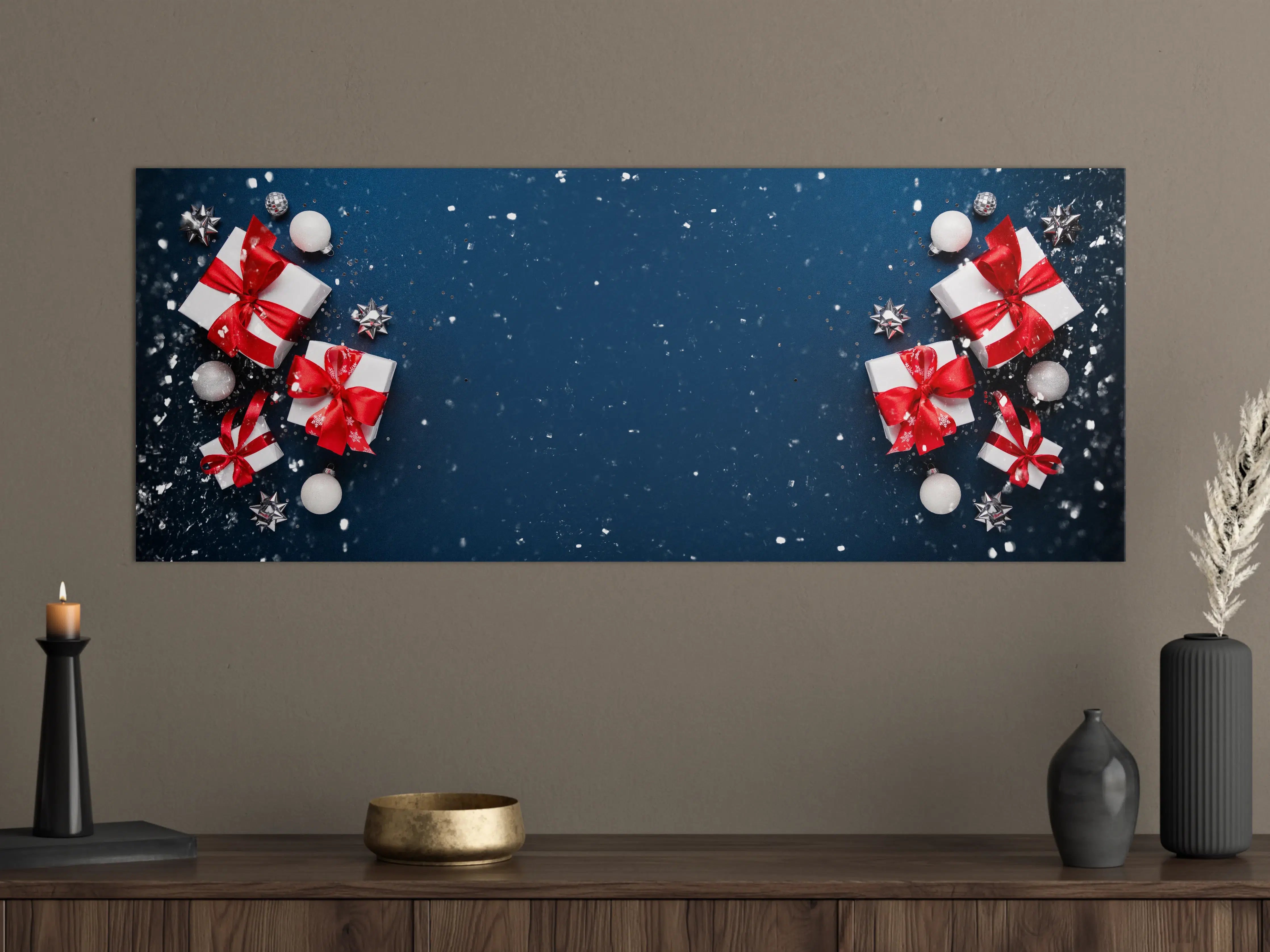 Große Wandbilder - Winterdekoration als Banner