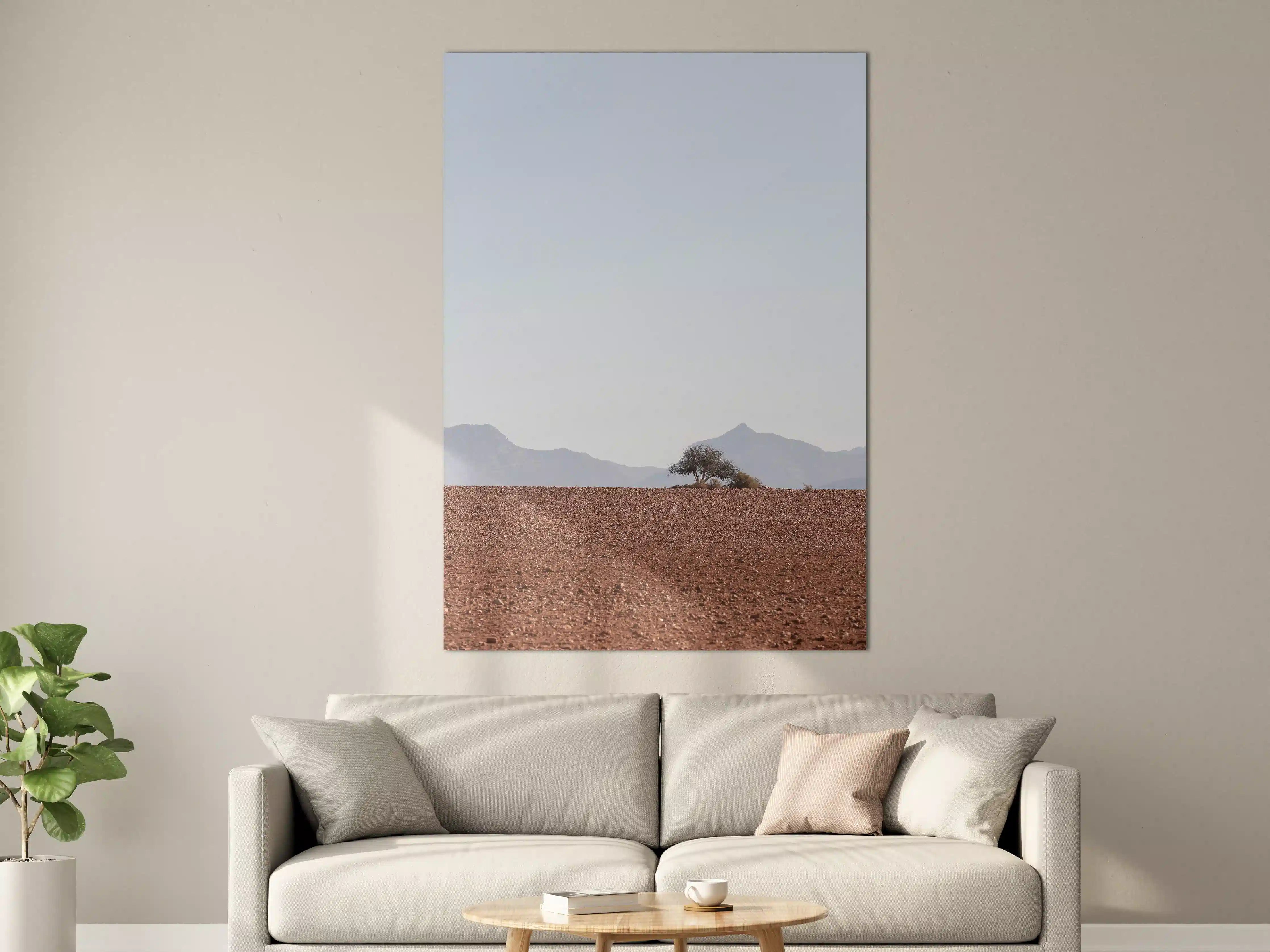 Große Wandbilder - Wüste Sanddünen Ozean Horizont
