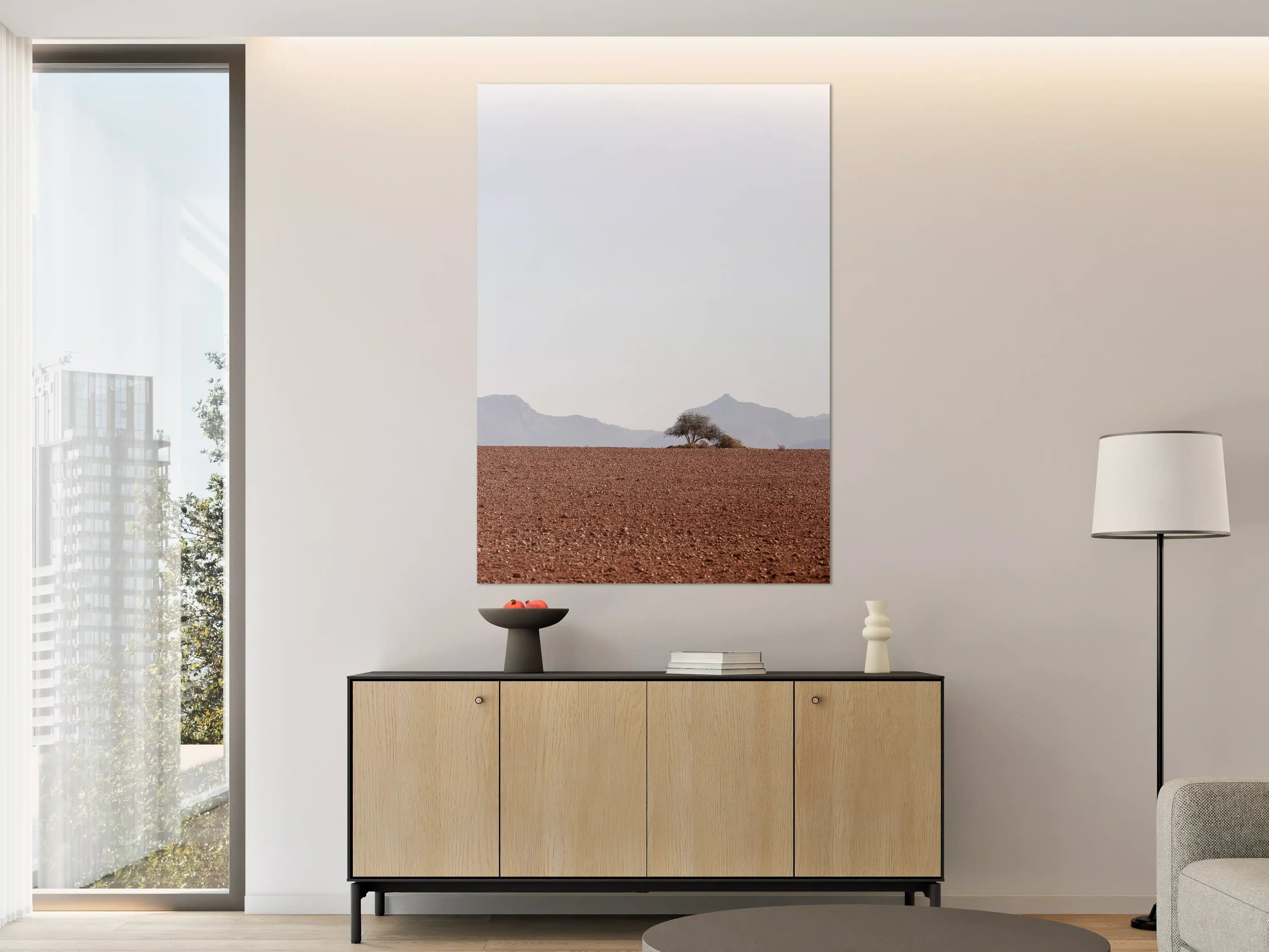 Große Wandbilder - Wüste Sanddünen Ozean Horizont