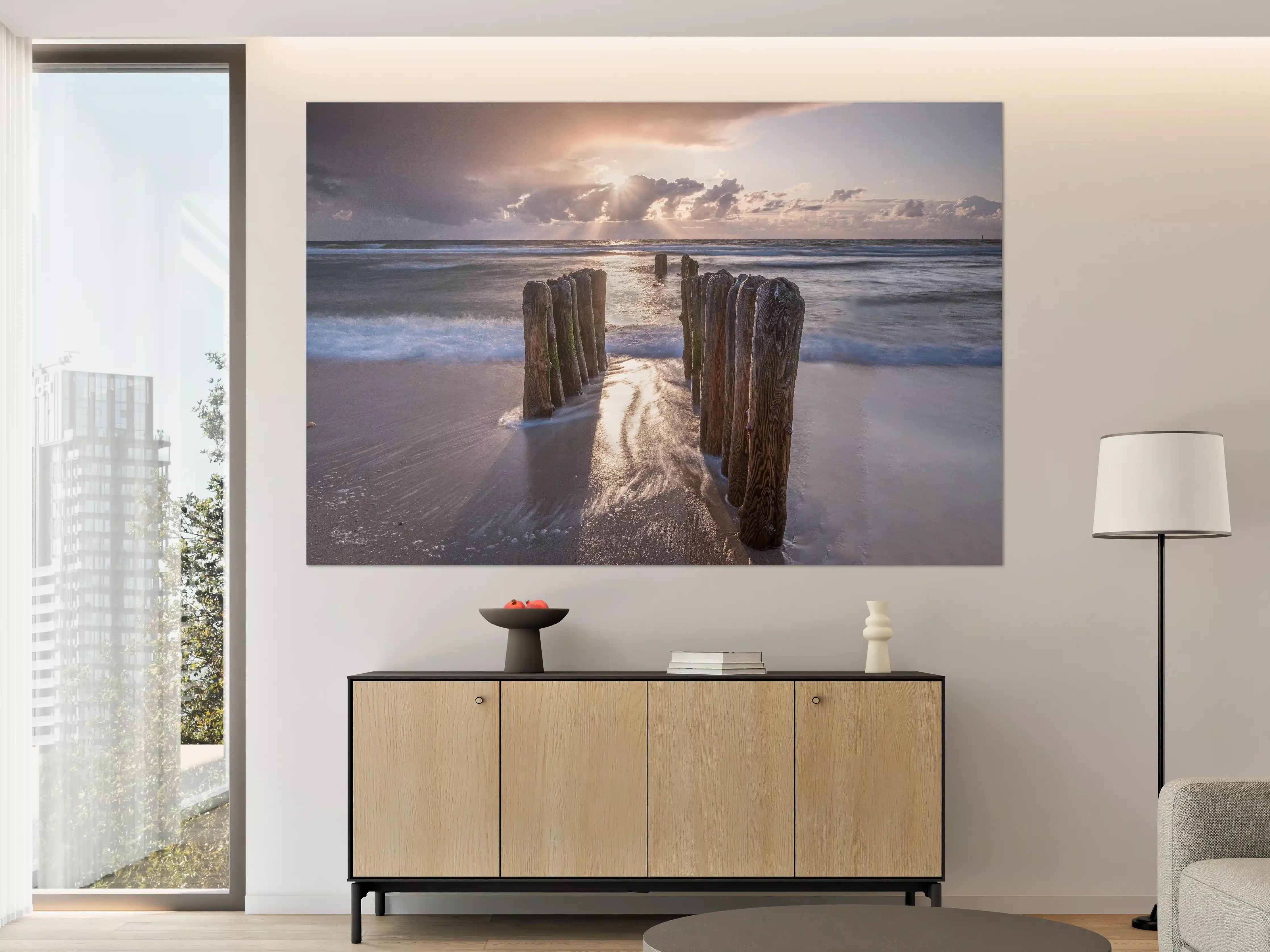 Große Wandbilder - Wunderschöne Buhnen auf Sylt