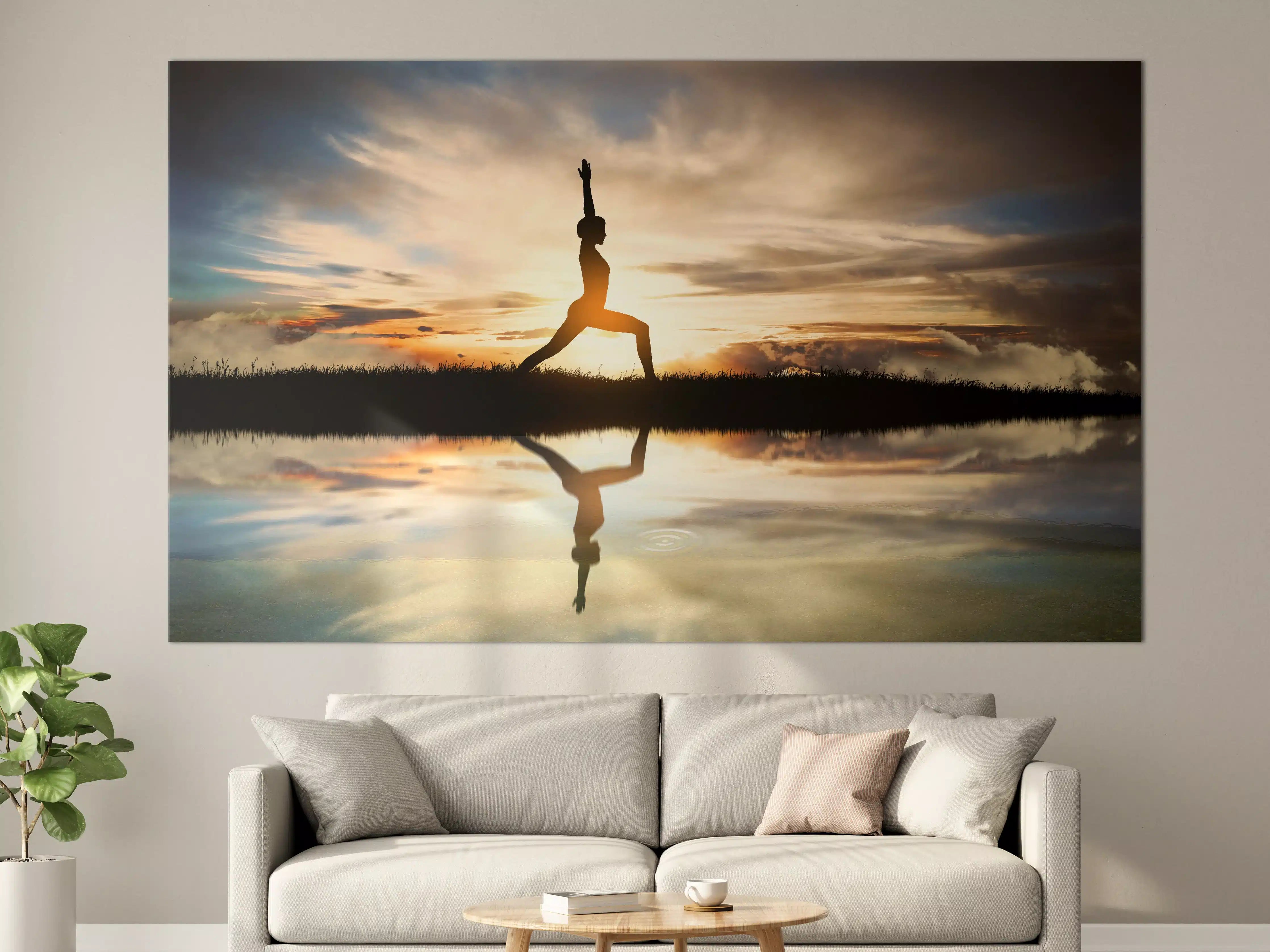 Große Wandbilder - Yoga praktizierendes Mädchen