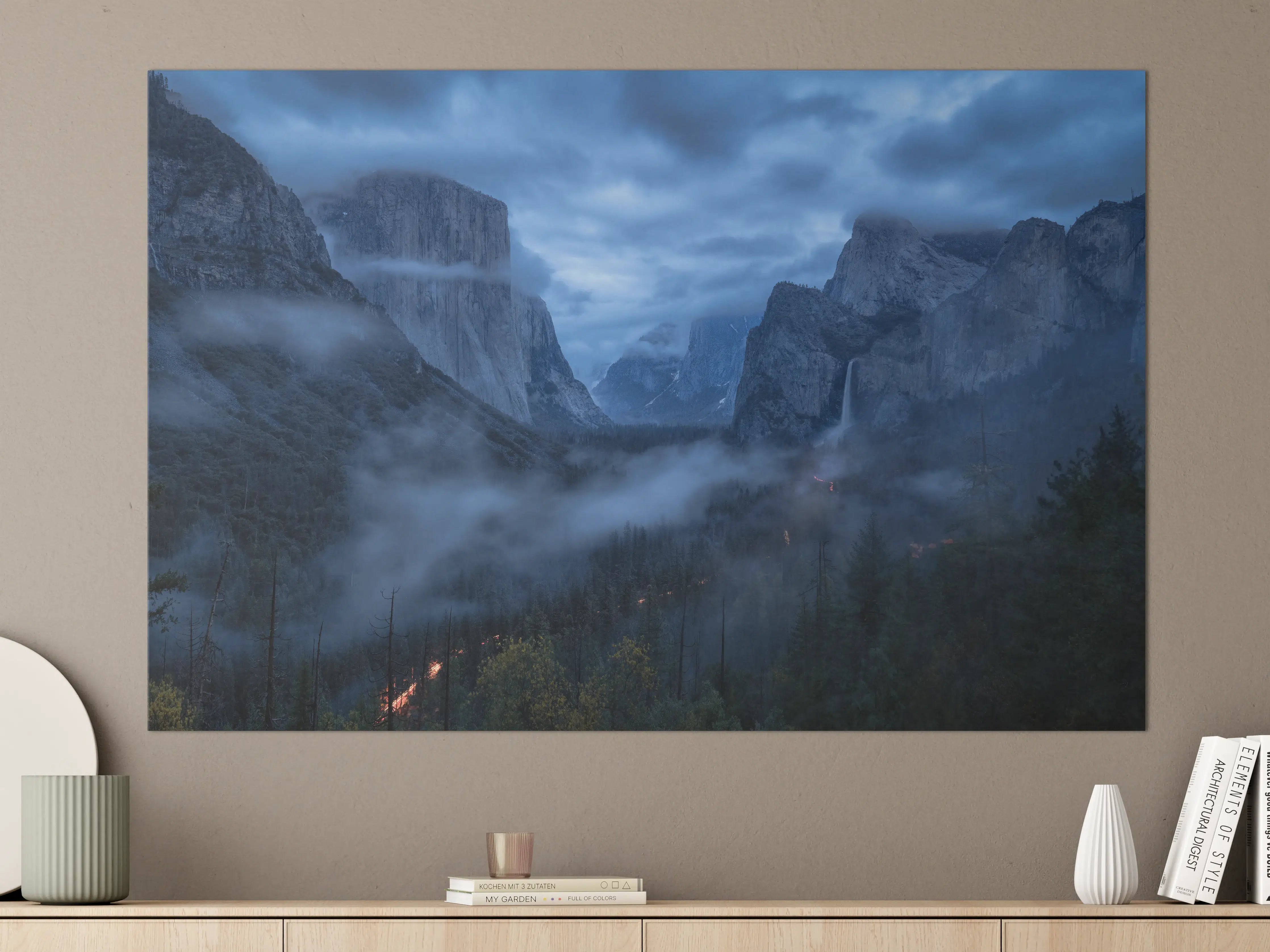 Große Wandbilder - Yosemite Nebel Dämmerung
