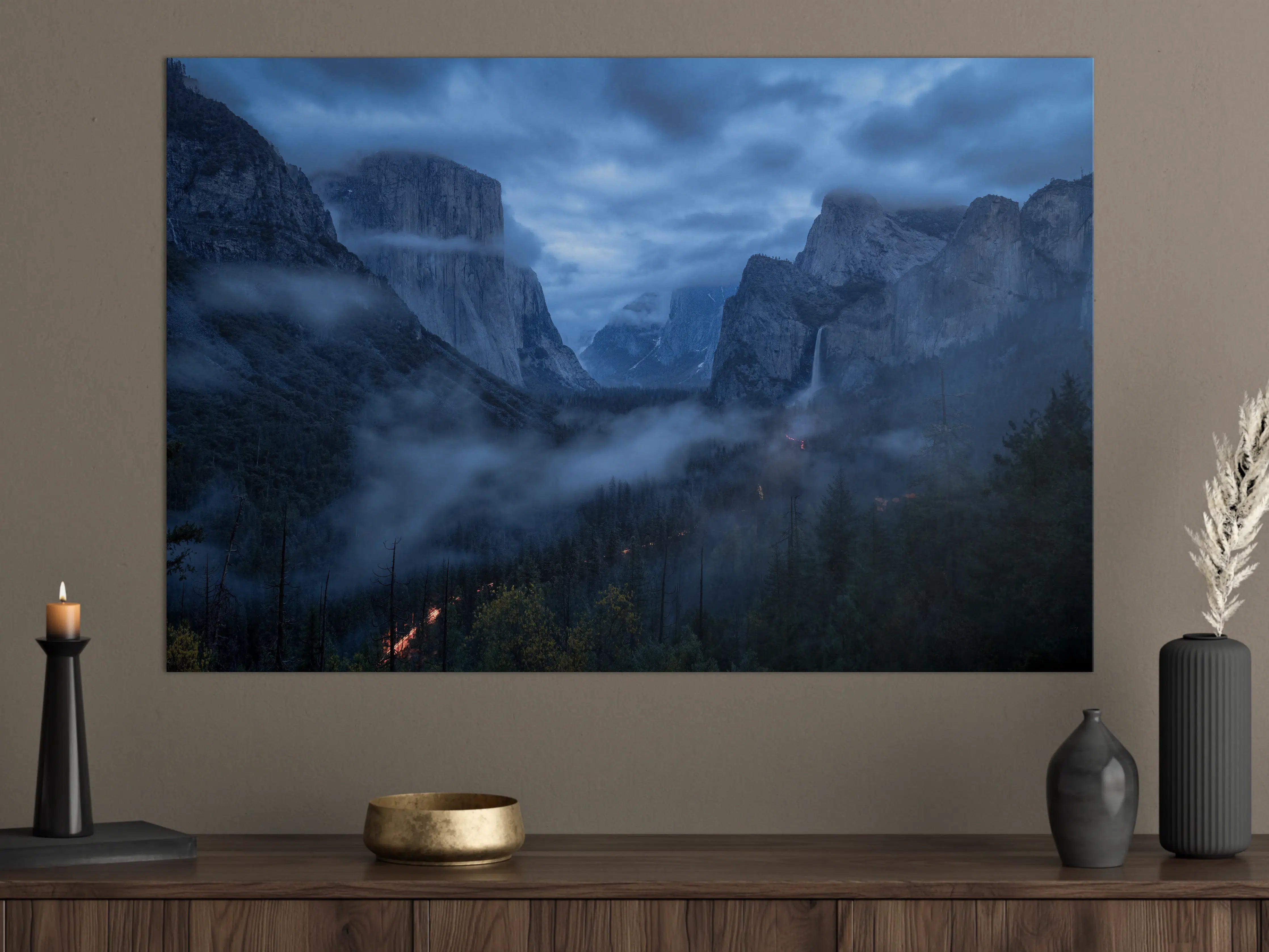Große Wandbilder - Yosemite Nebel Dämmerung
