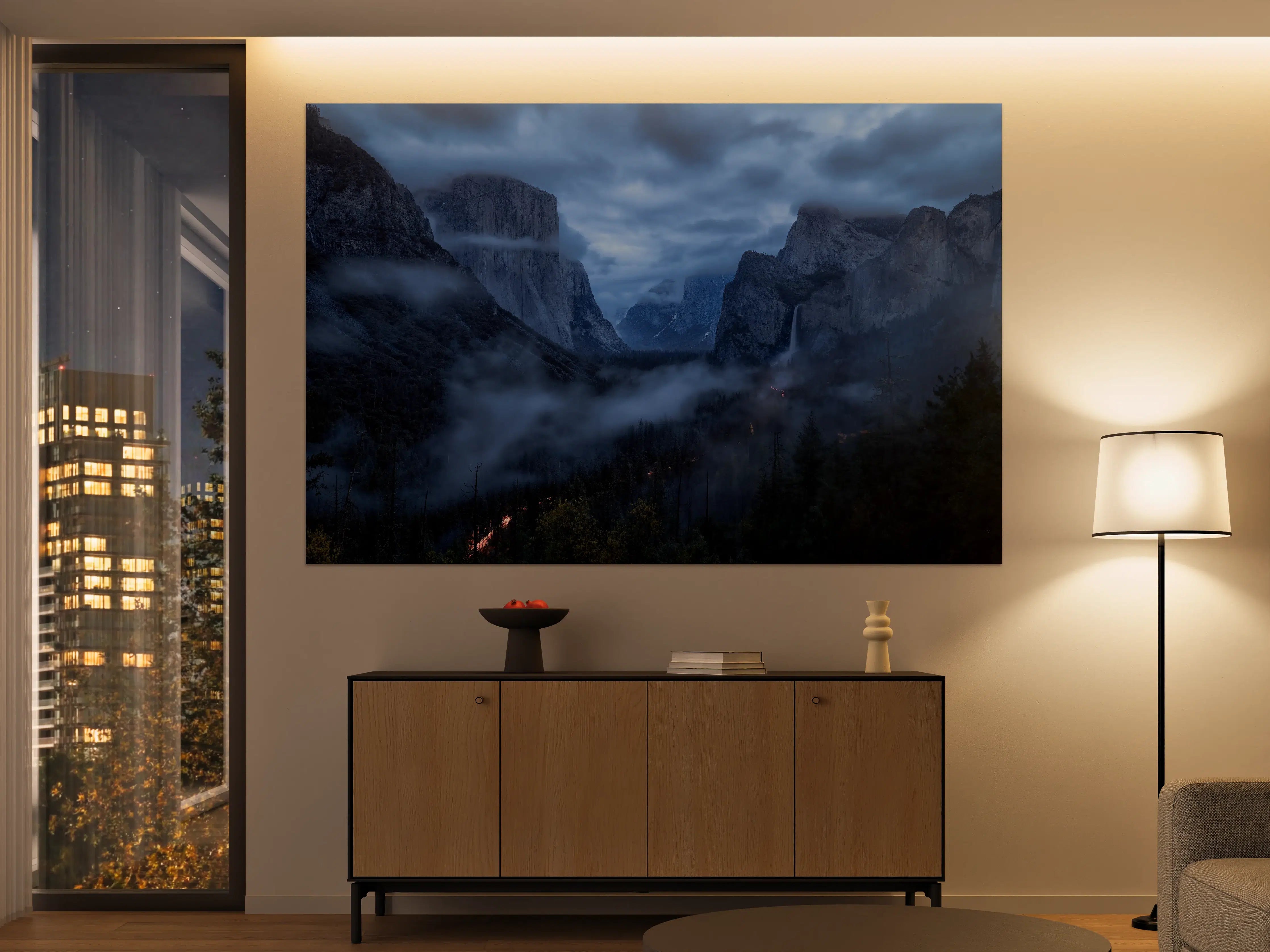Große Wandbilder - Yosemite Nebel Dämmerung