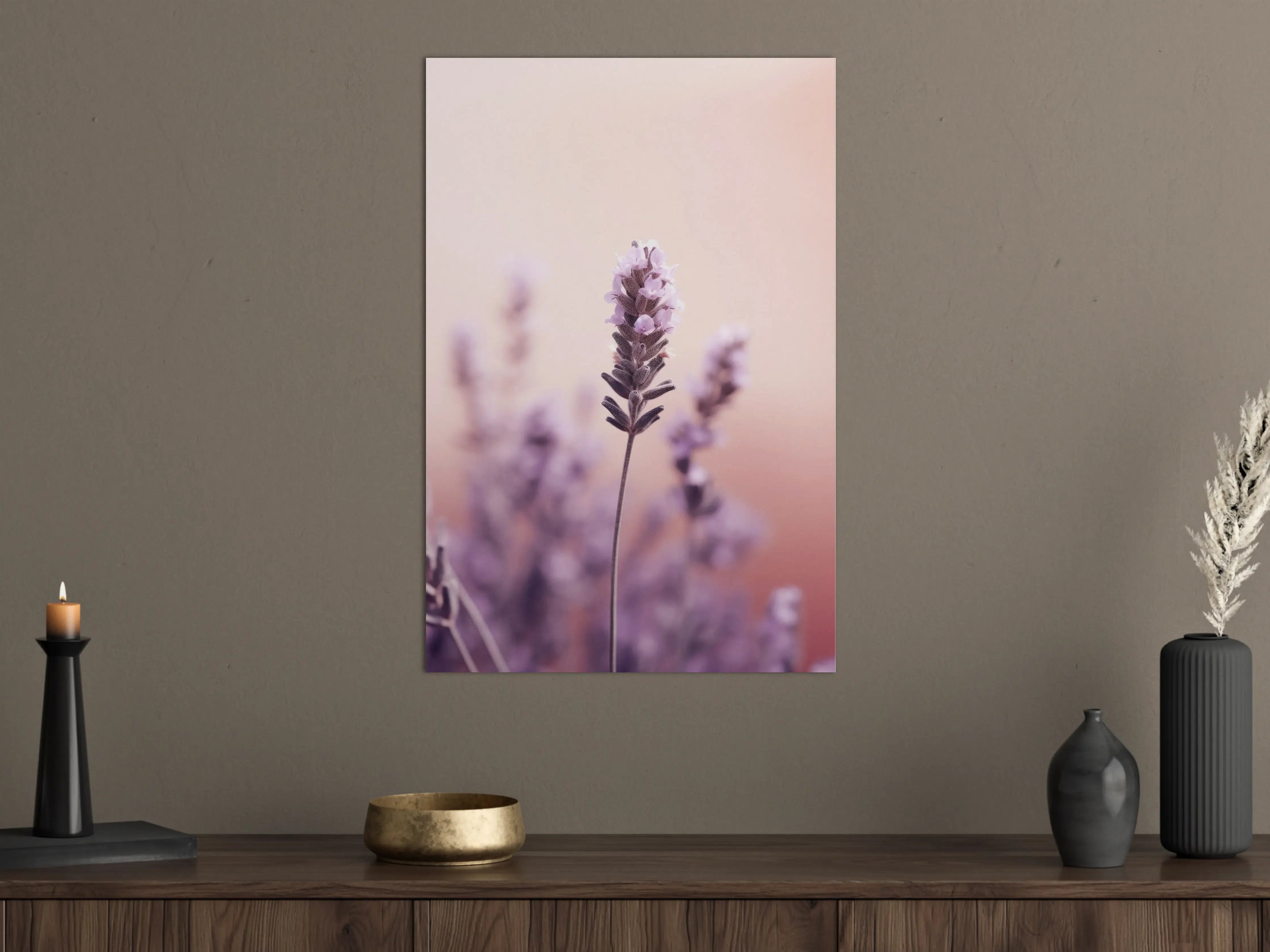 Große Wandbilder - Zarte Lavendelgrau in Pastell