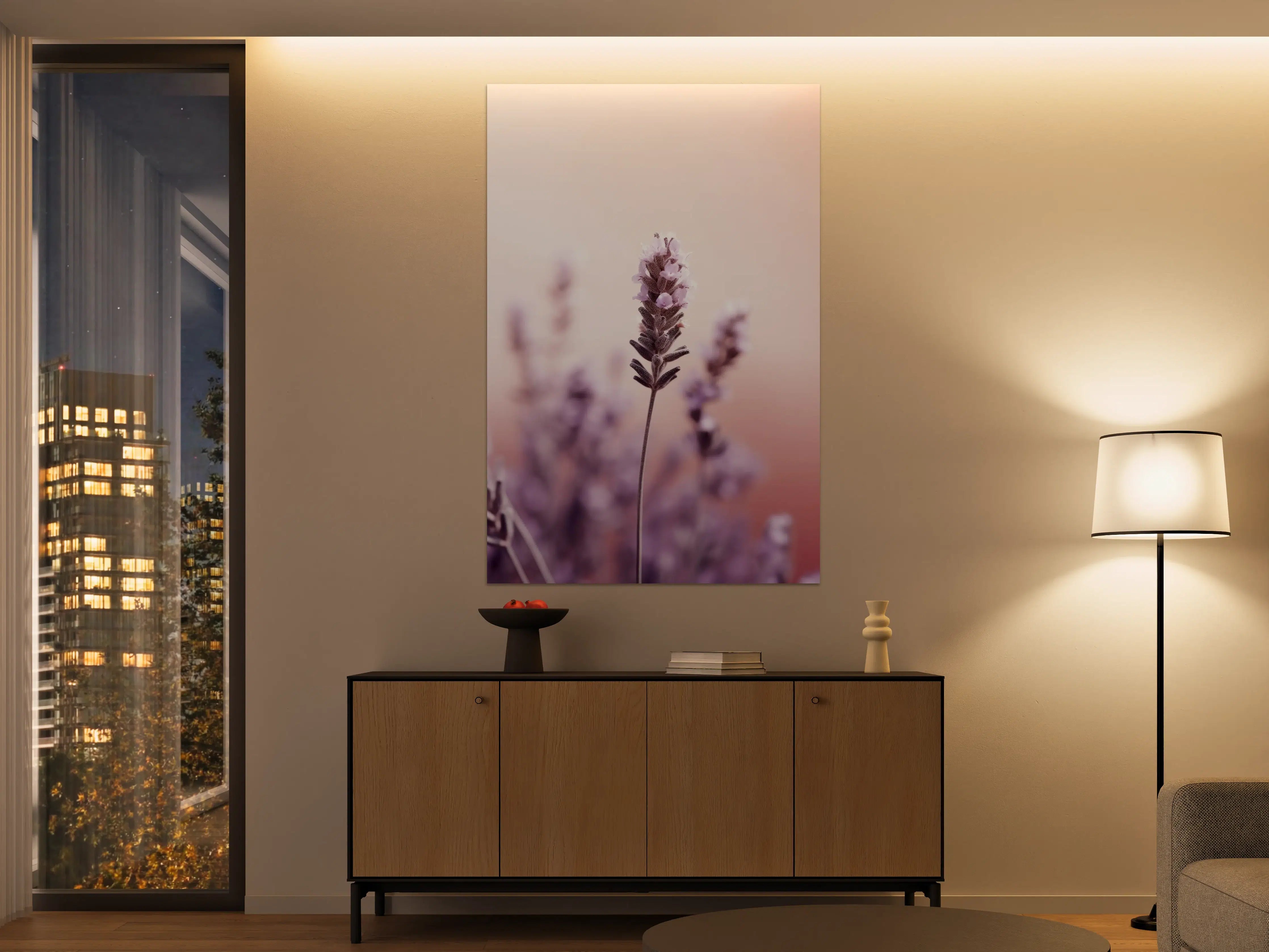 Große Wandbilder - Zarte Lavendelgrau in Pastell