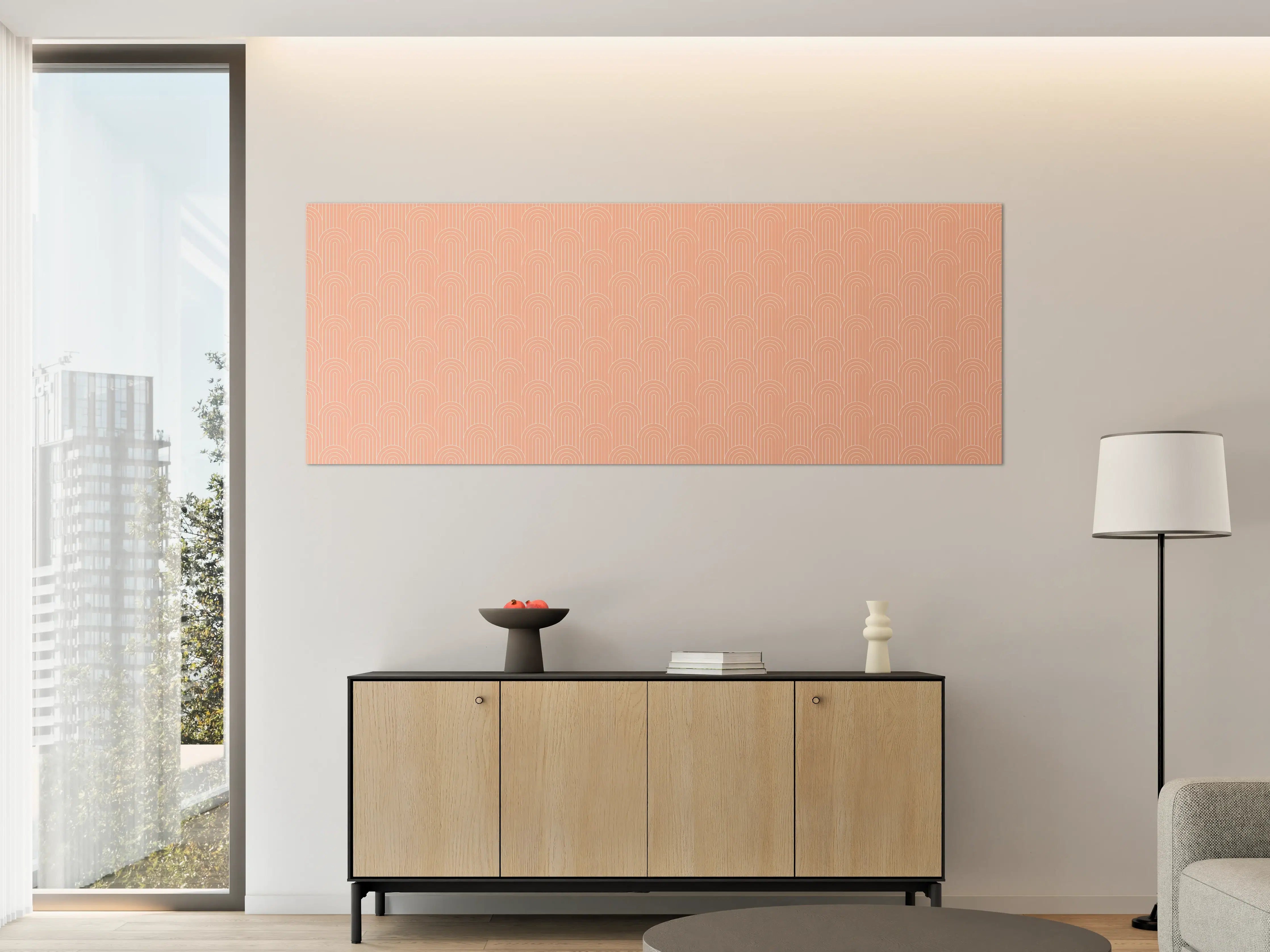 Große Wandbilder - Zarte Peach-Color Wanddekoration