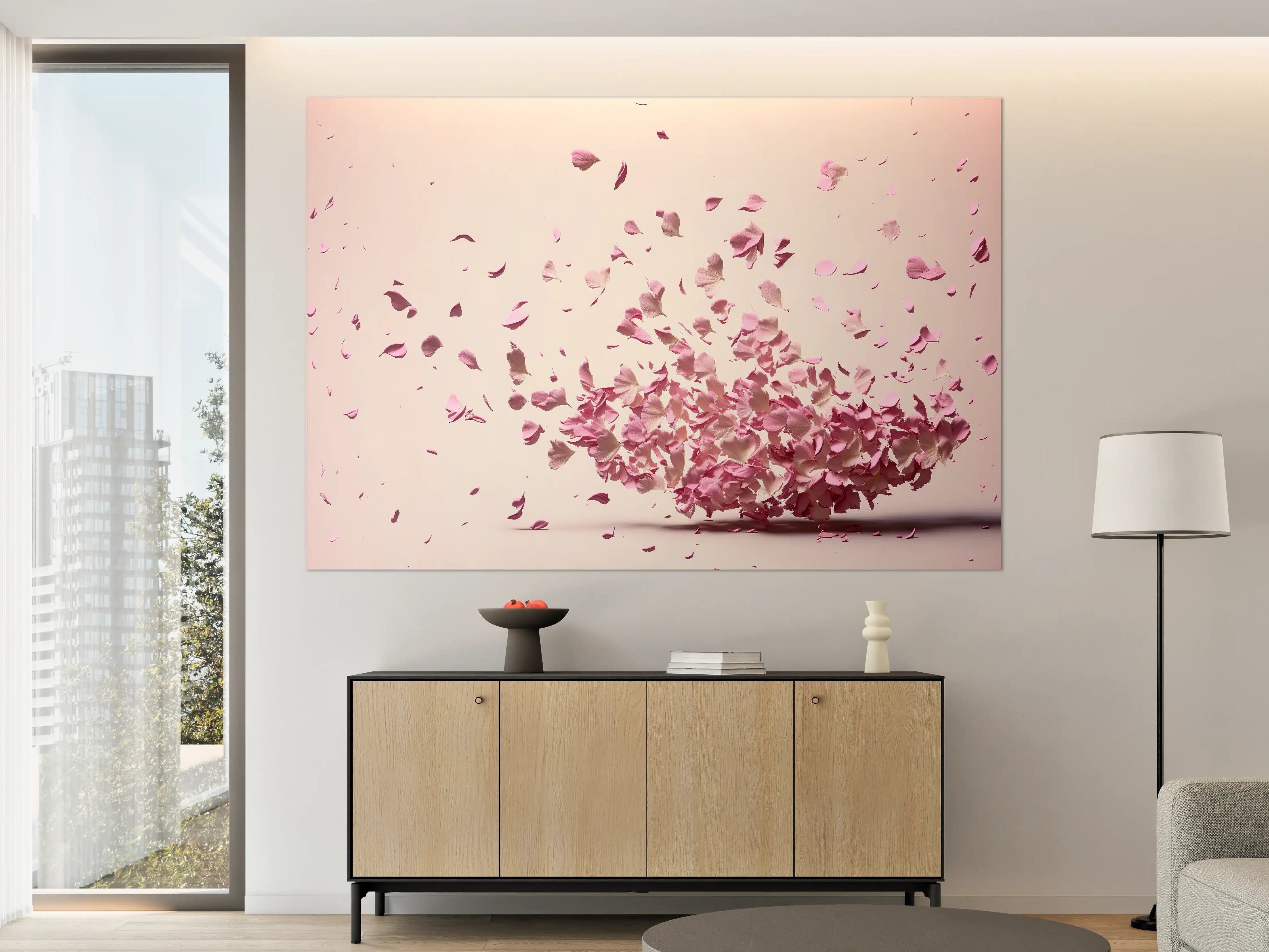 Große Wandbilder - Zarte Sakura-Blütenpracht Explosion