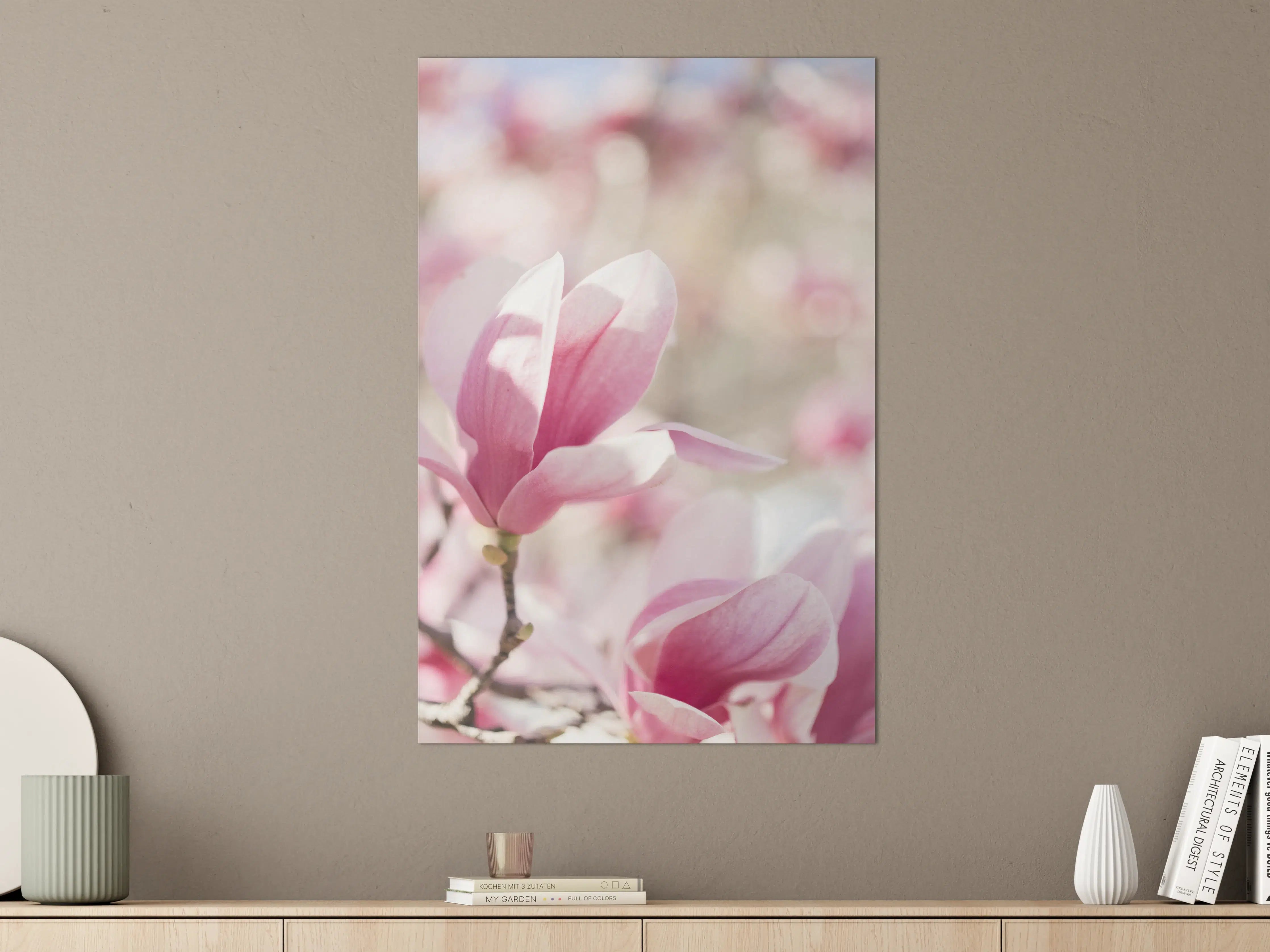 Große Wandbilder - Zarte rosa Magnolie
