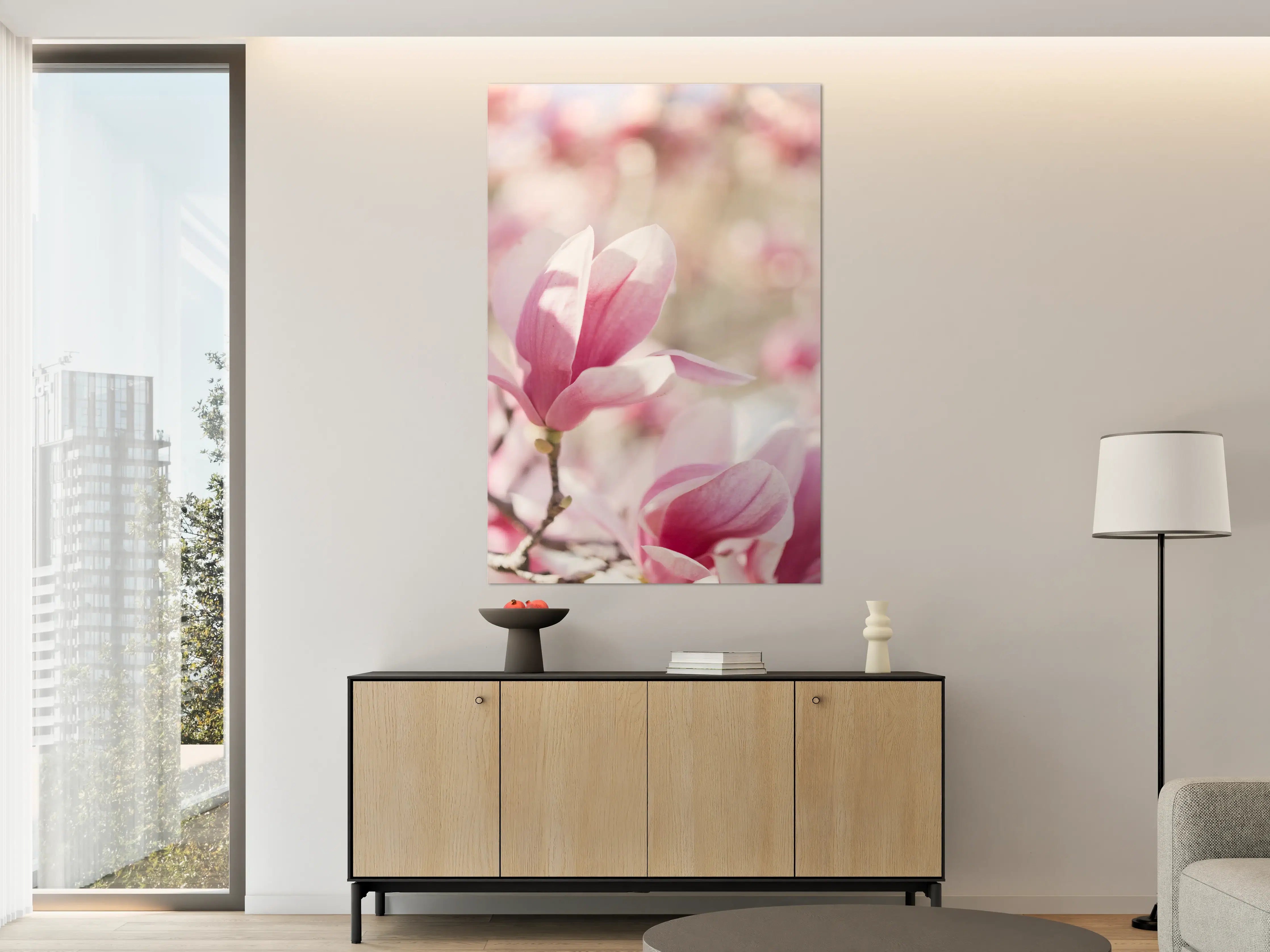 Große Wandbilder - Zarte rosa Magnolie