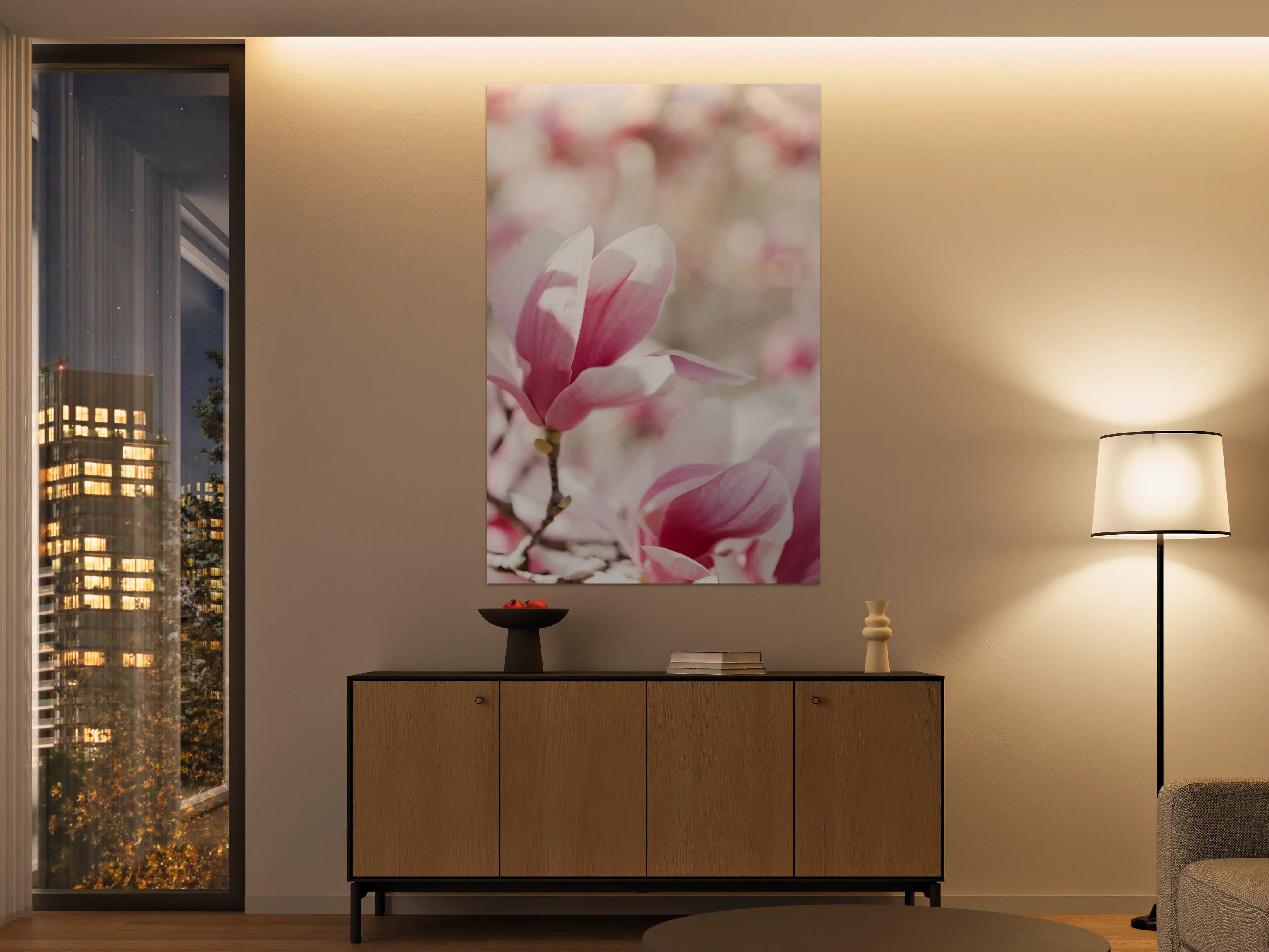 Große Wandbilder - Zarte rosa Magnolie