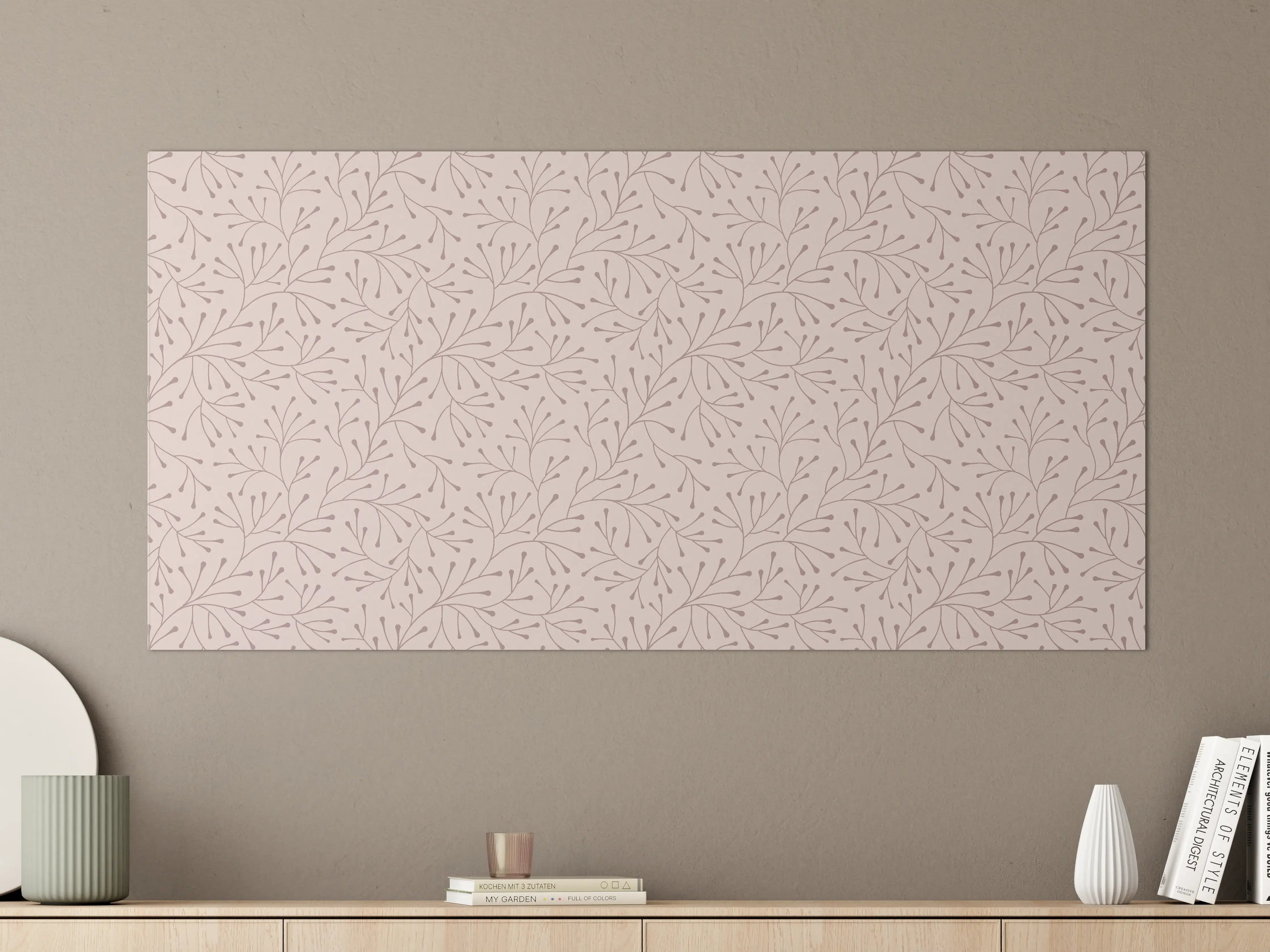 Große Wandbilder - Zartes Rosé mit feinem Muster