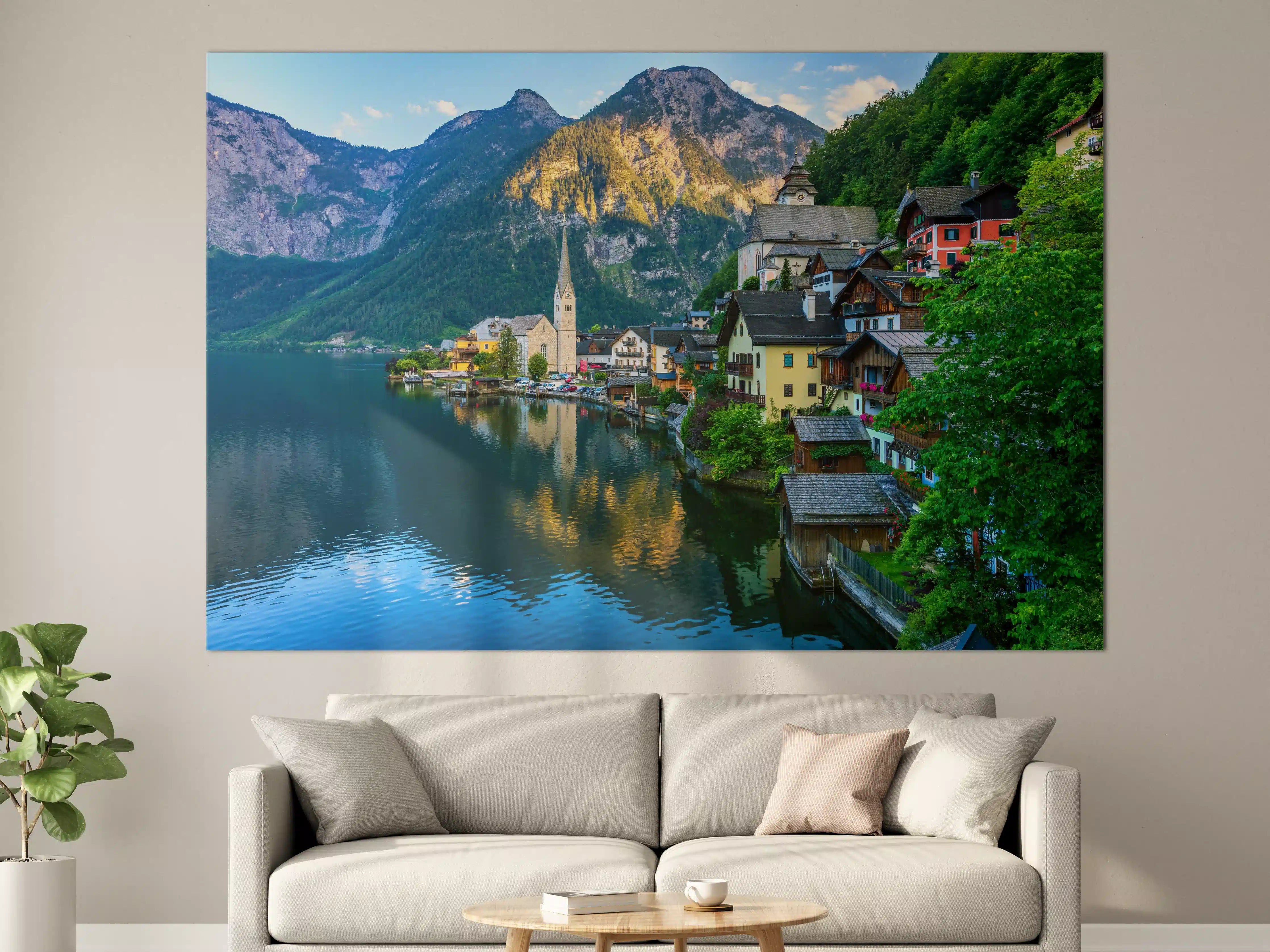 Große Wandbilder - Zauberhaftes Bergdorf Hallstatt