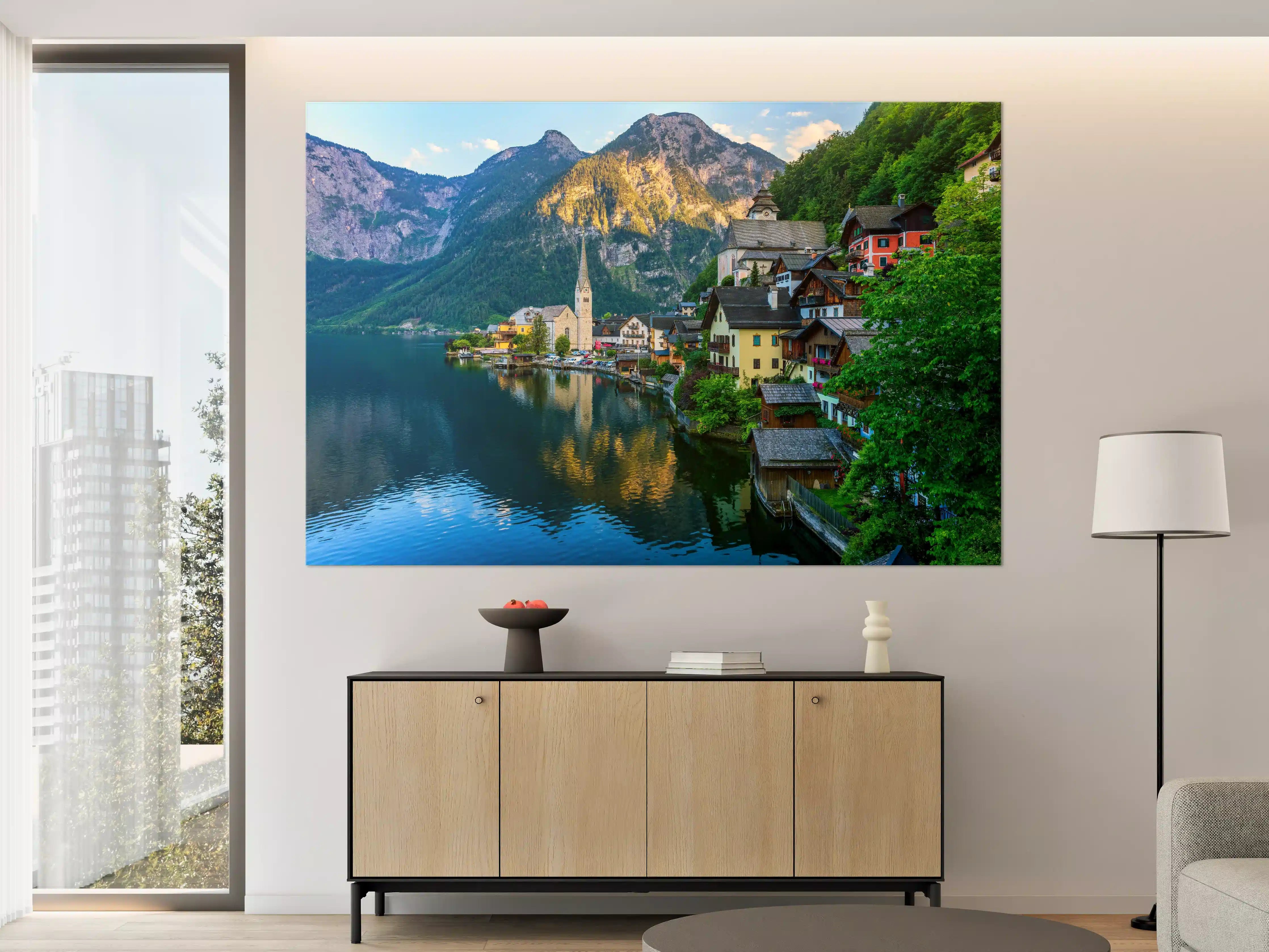 Große Wandbilder - Zauberhaftes Bergdorf Hallstatt