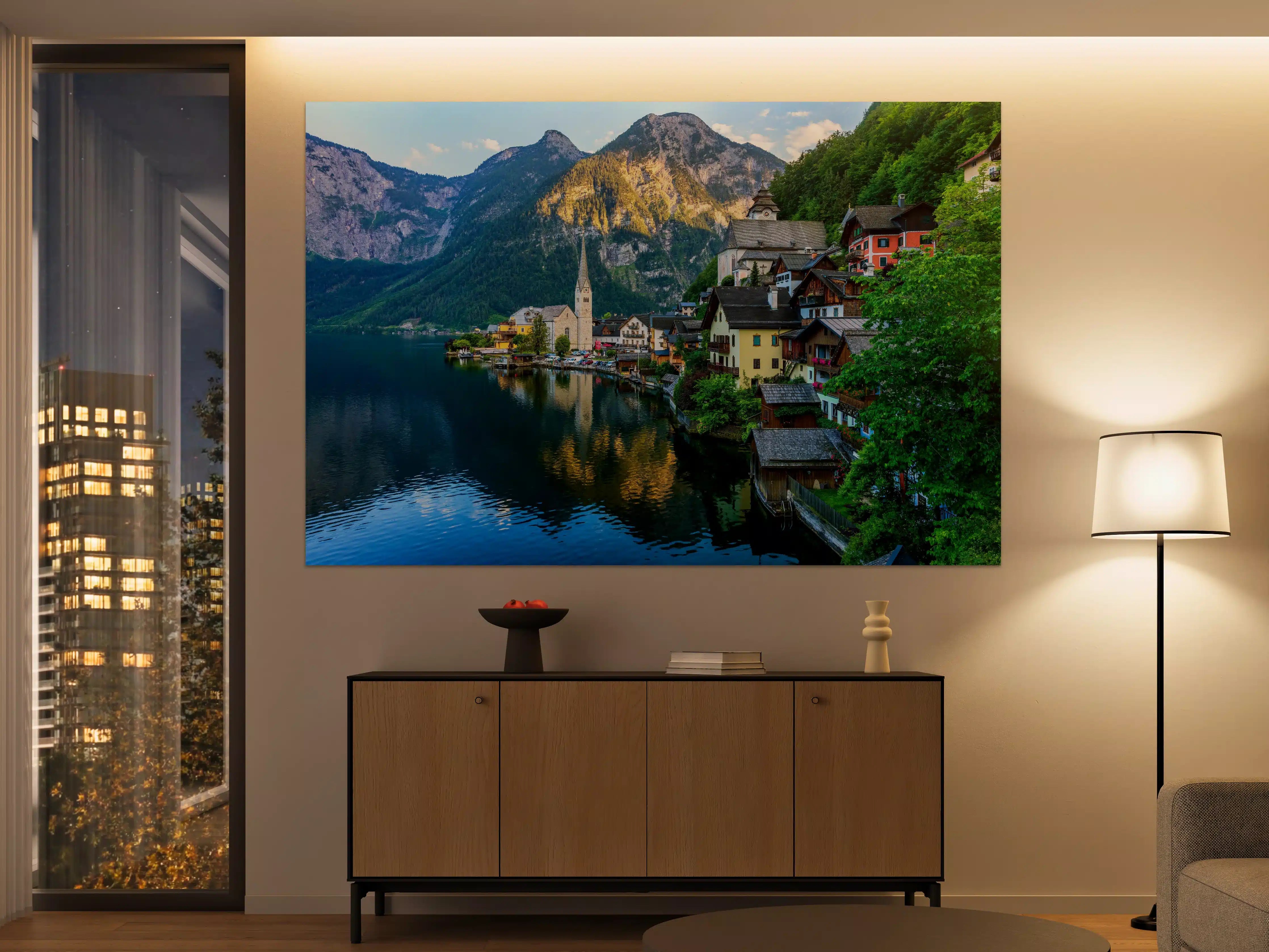 Große Wandbilder - Zauberhaftes Bergdorf Hallstatt