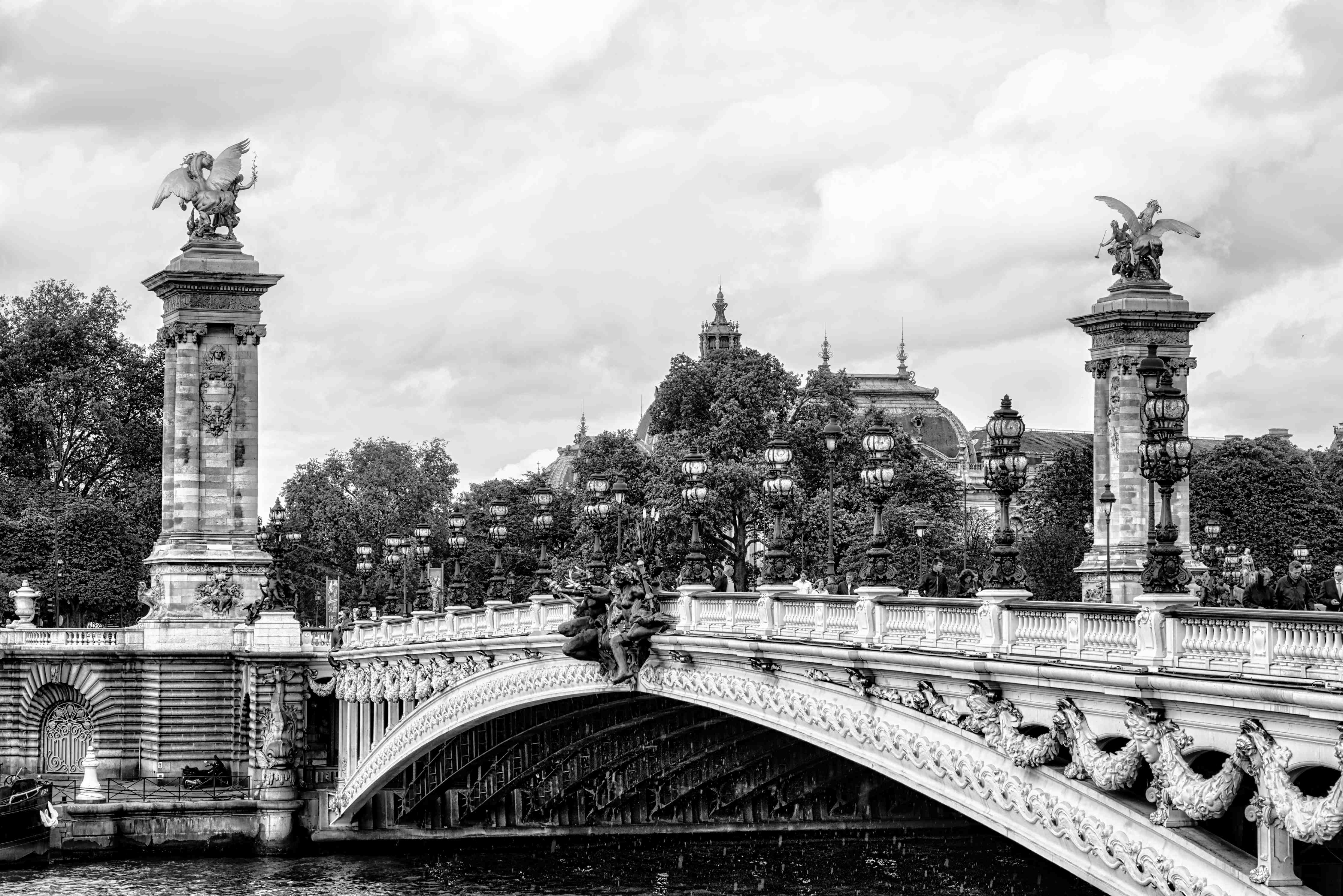 Große Wandbilder-Zeitlose Grau-Brücke
