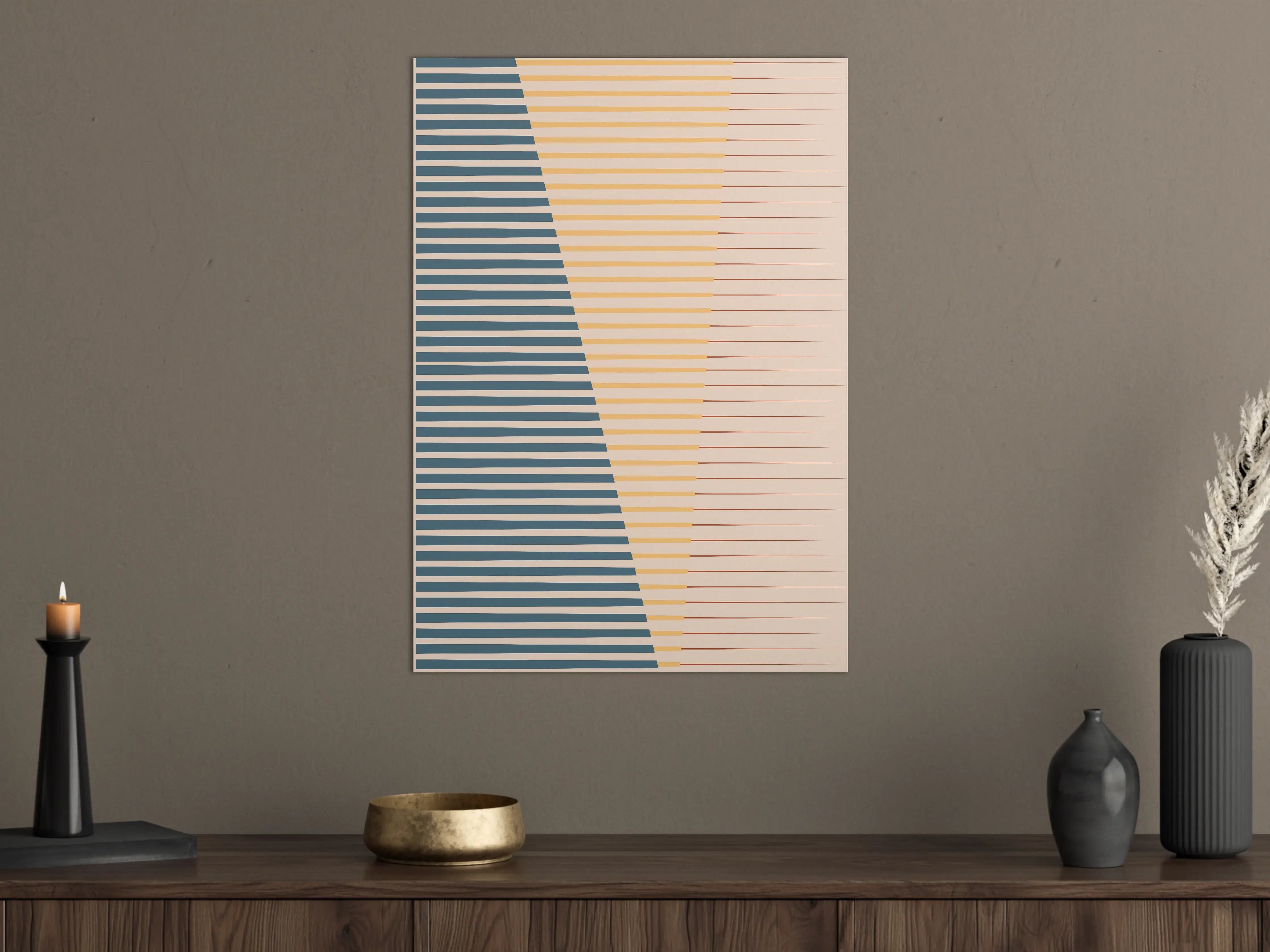 Große Wandbilder - Zeitlose Grau-Pastell-Geometrien