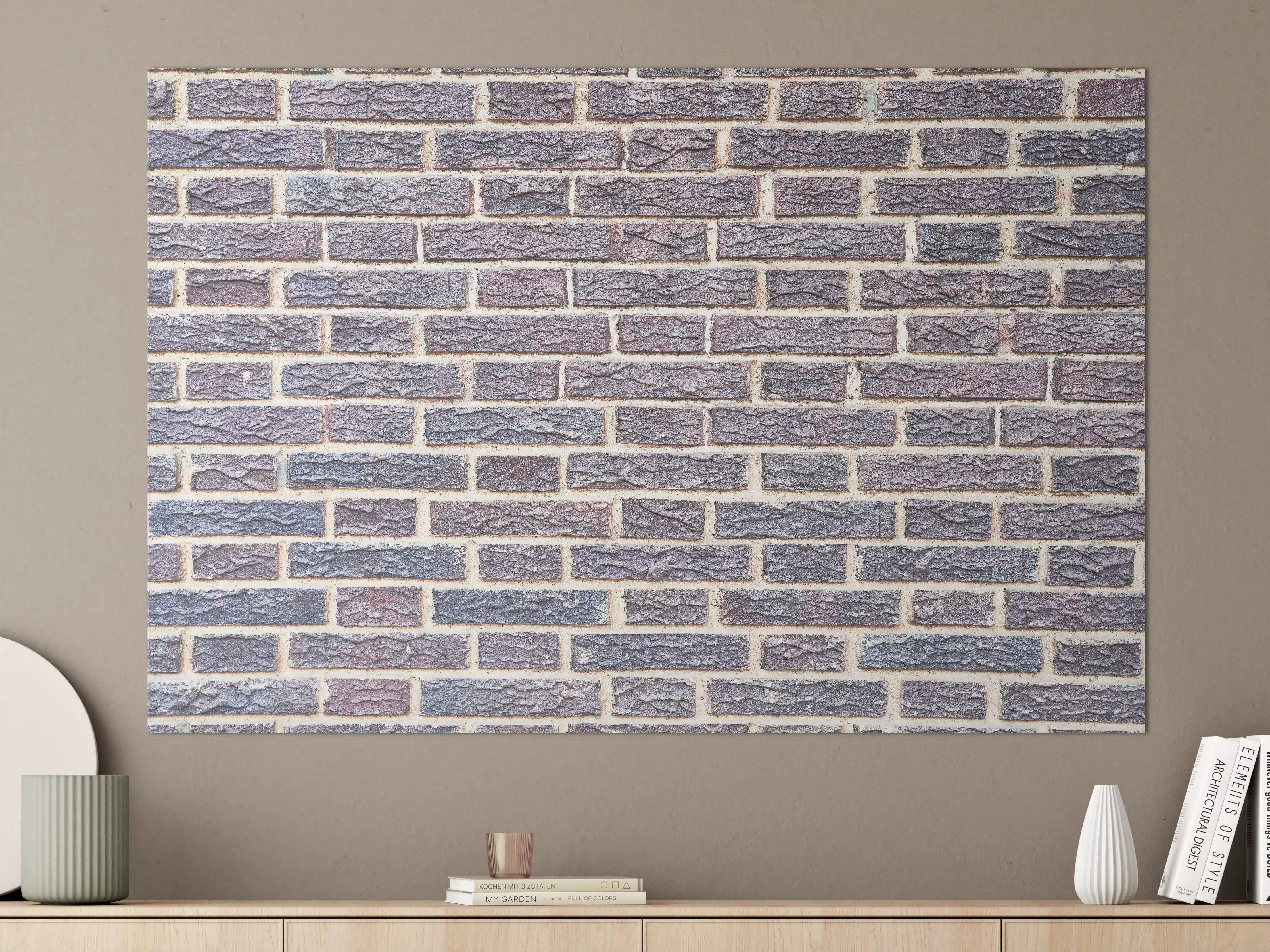 Große Wandbilder - Zementmauertextur mit rissigen Fliesen