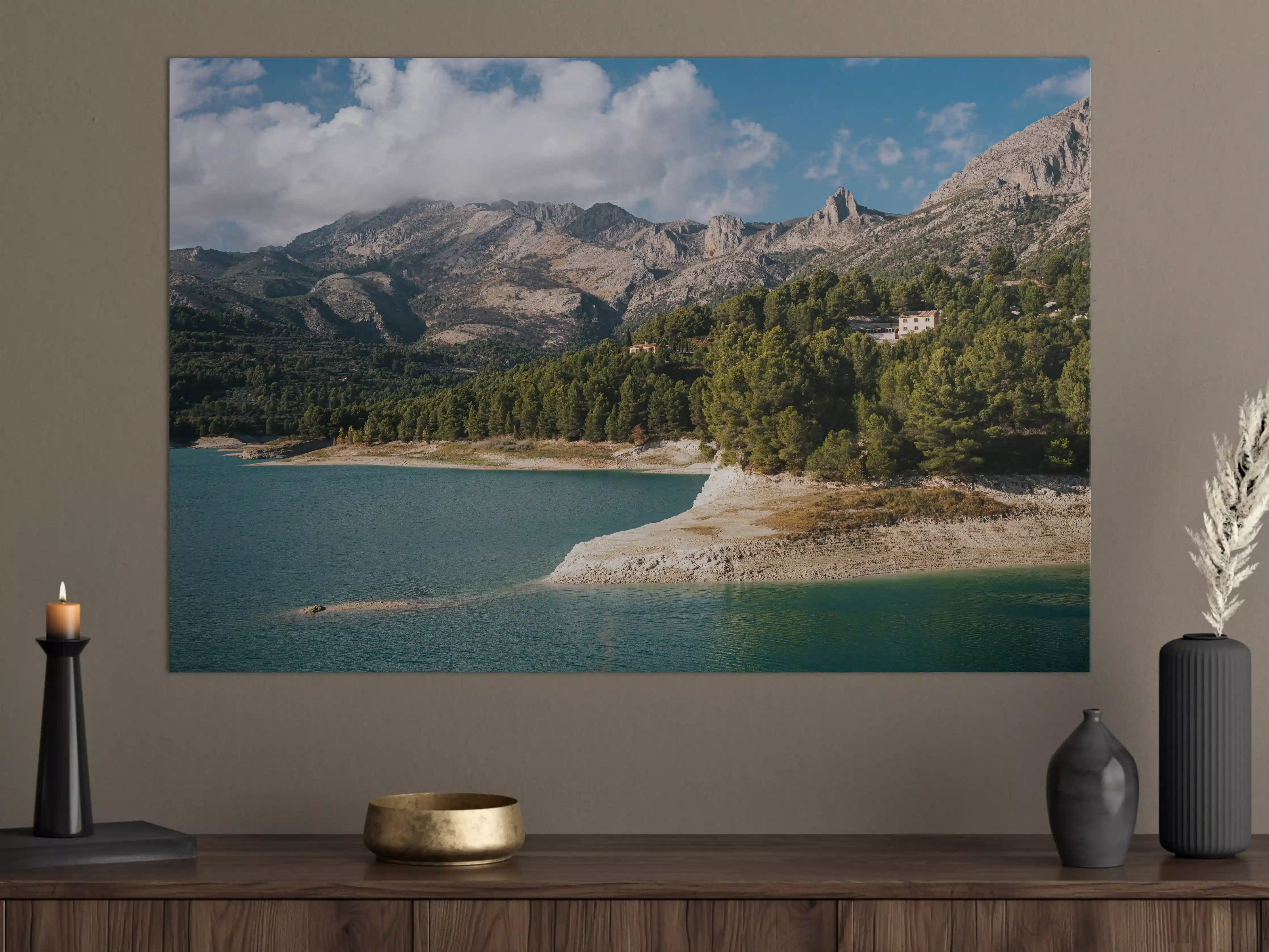 Große Wandbilder - "Moderne Blumenmuster Leinwandbild, Schwarz-Weiß, 60x90 cm"
