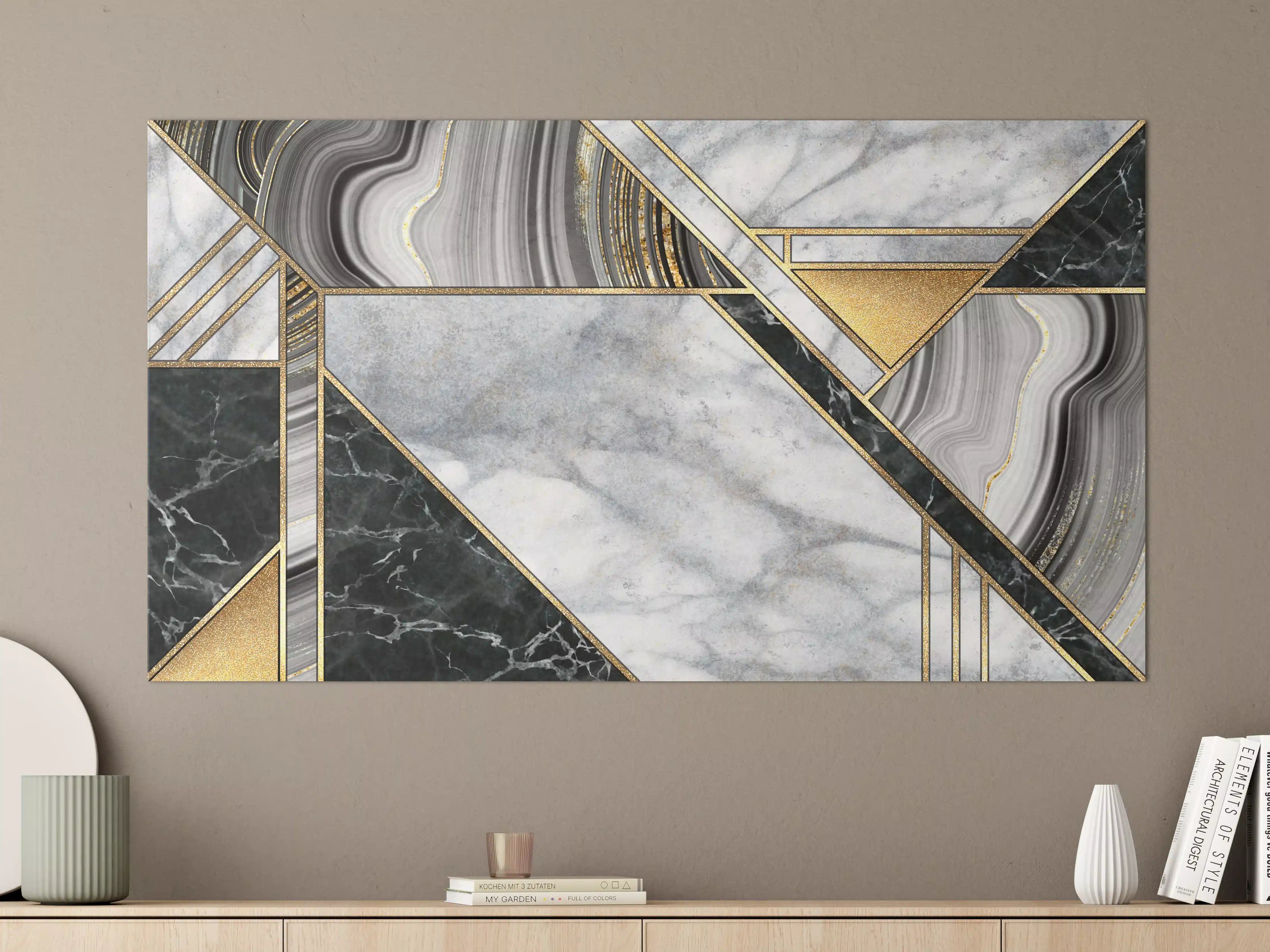 Große Wandbilder - abstrakter Art Deco Hintergrund
