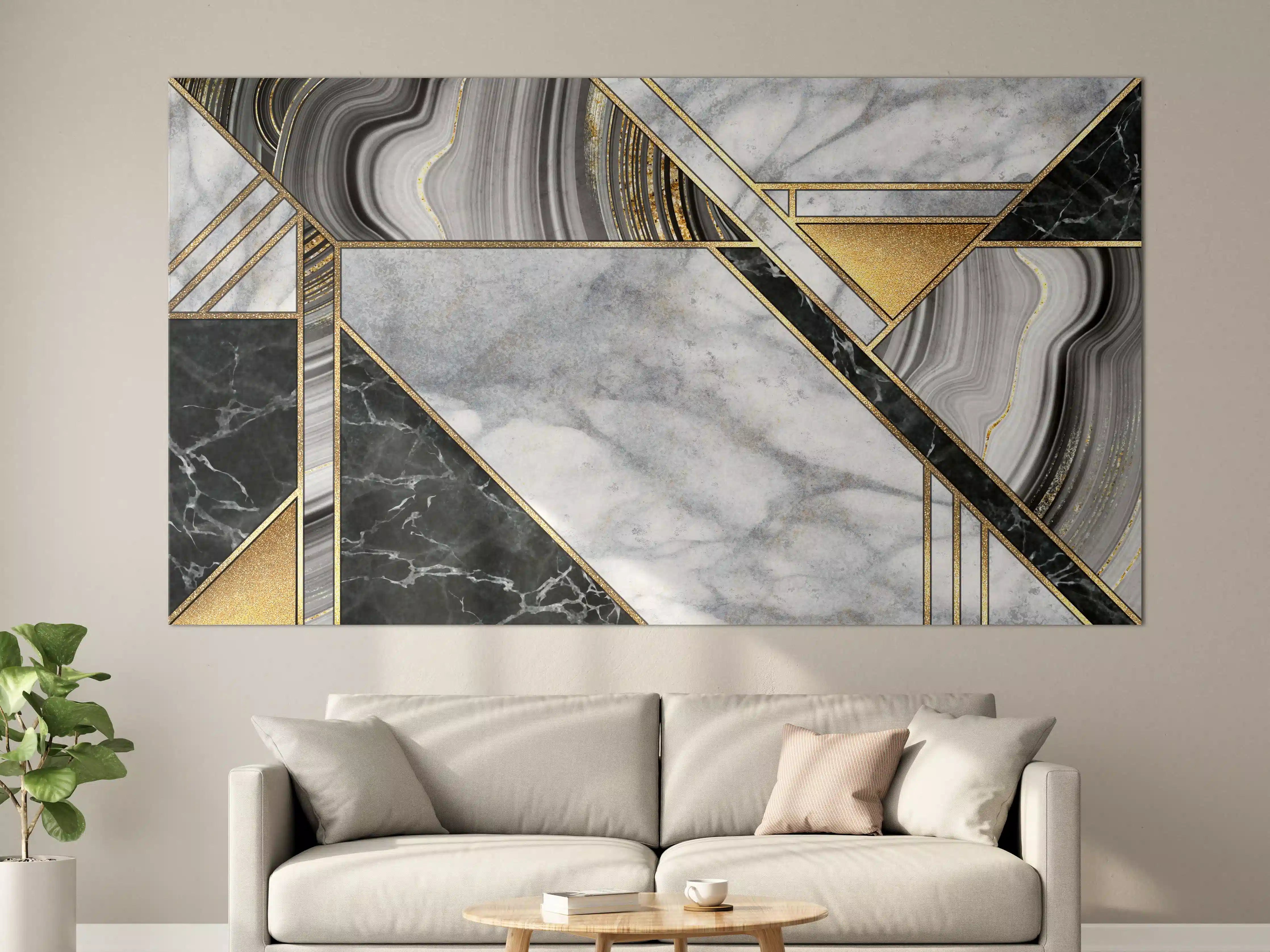 Große Wandbilder - abstrakter Art Deco Hintergrund