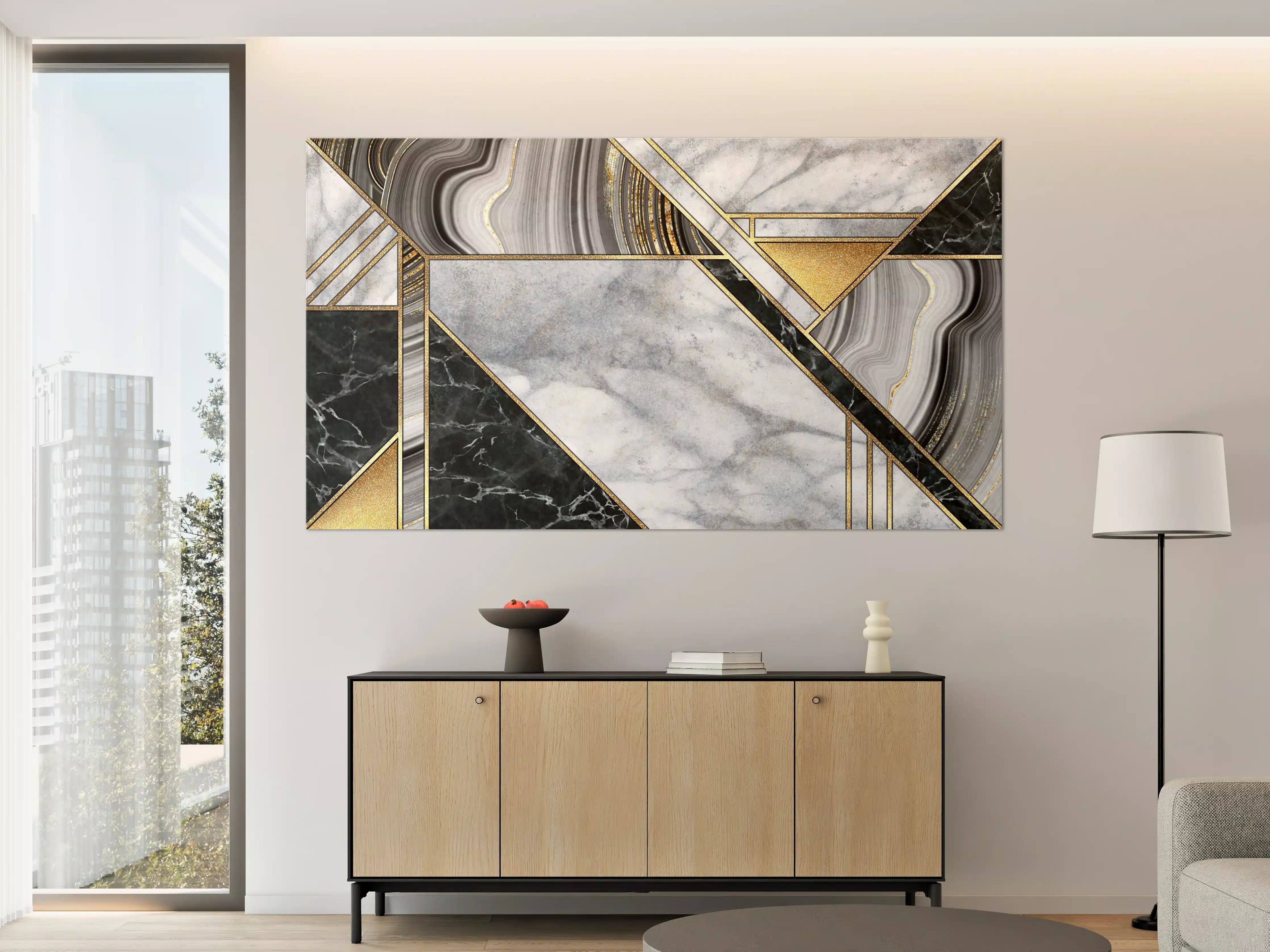 Große Wandbilder - abstrakter Art Deco Hintergrund