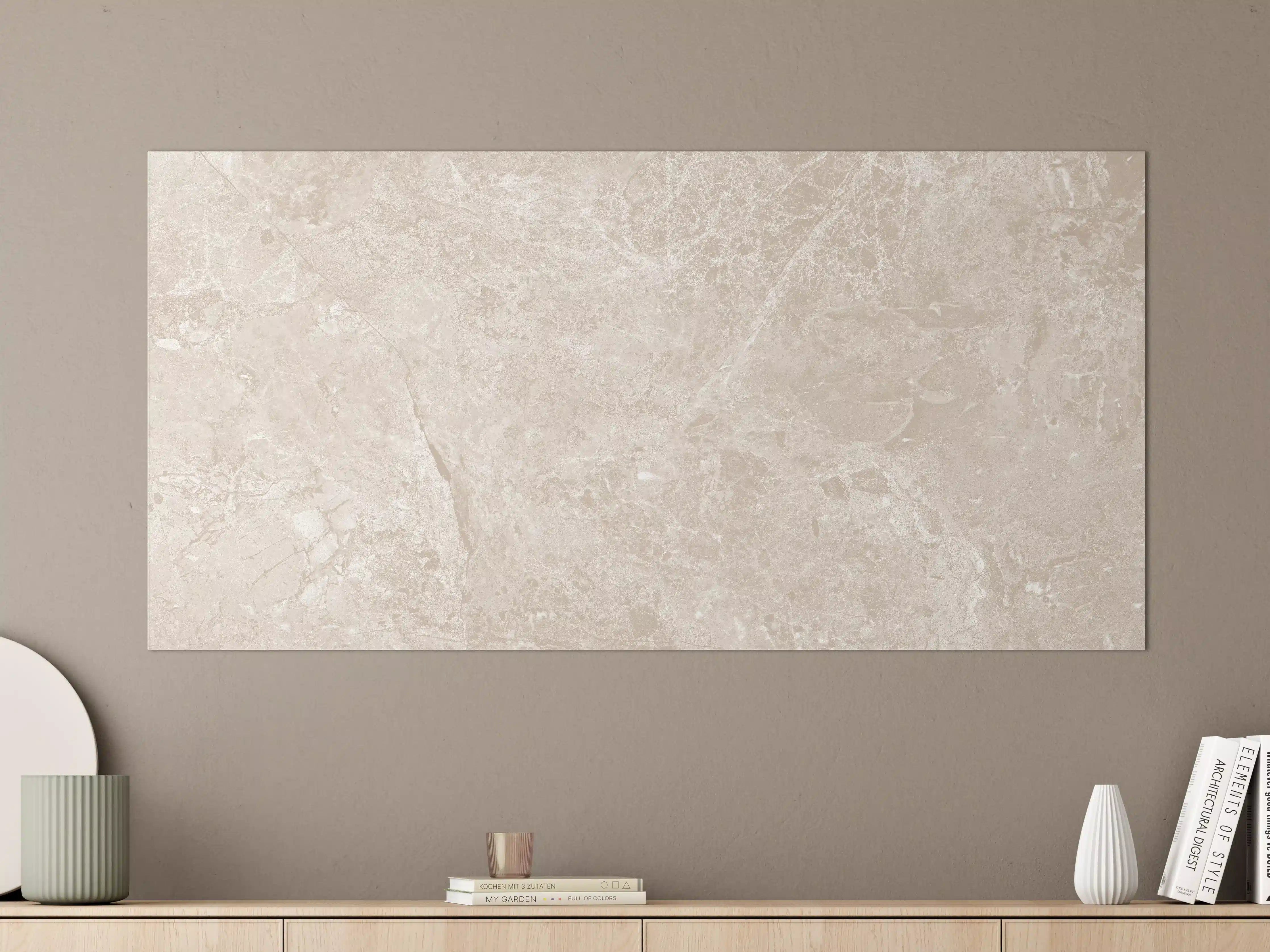 Große Wandbilder - beiger Naturmarmor