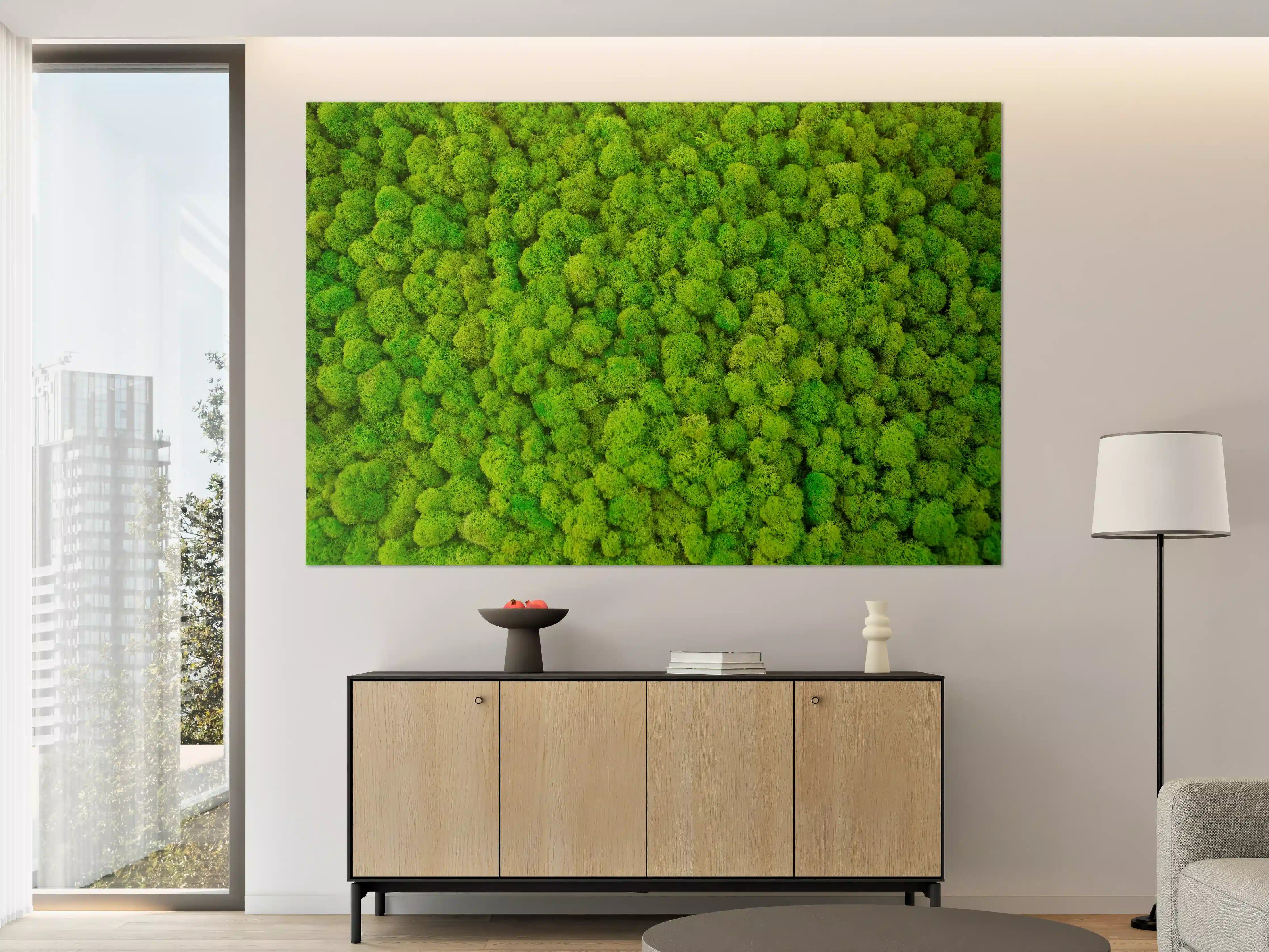 Große Wandbilder - dekoratives Moos Design