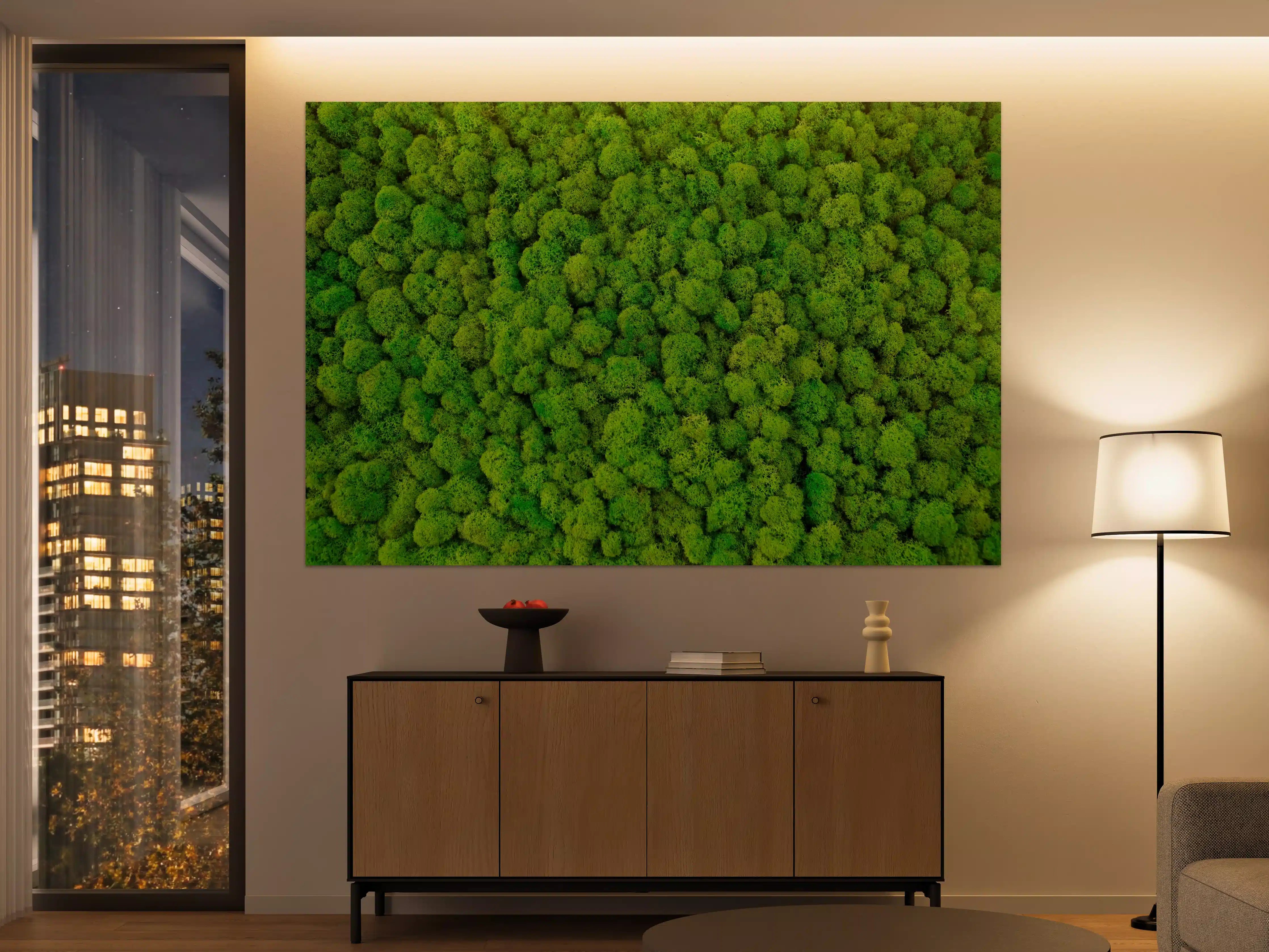 Große Wandbilder - dekoratives Moos Design