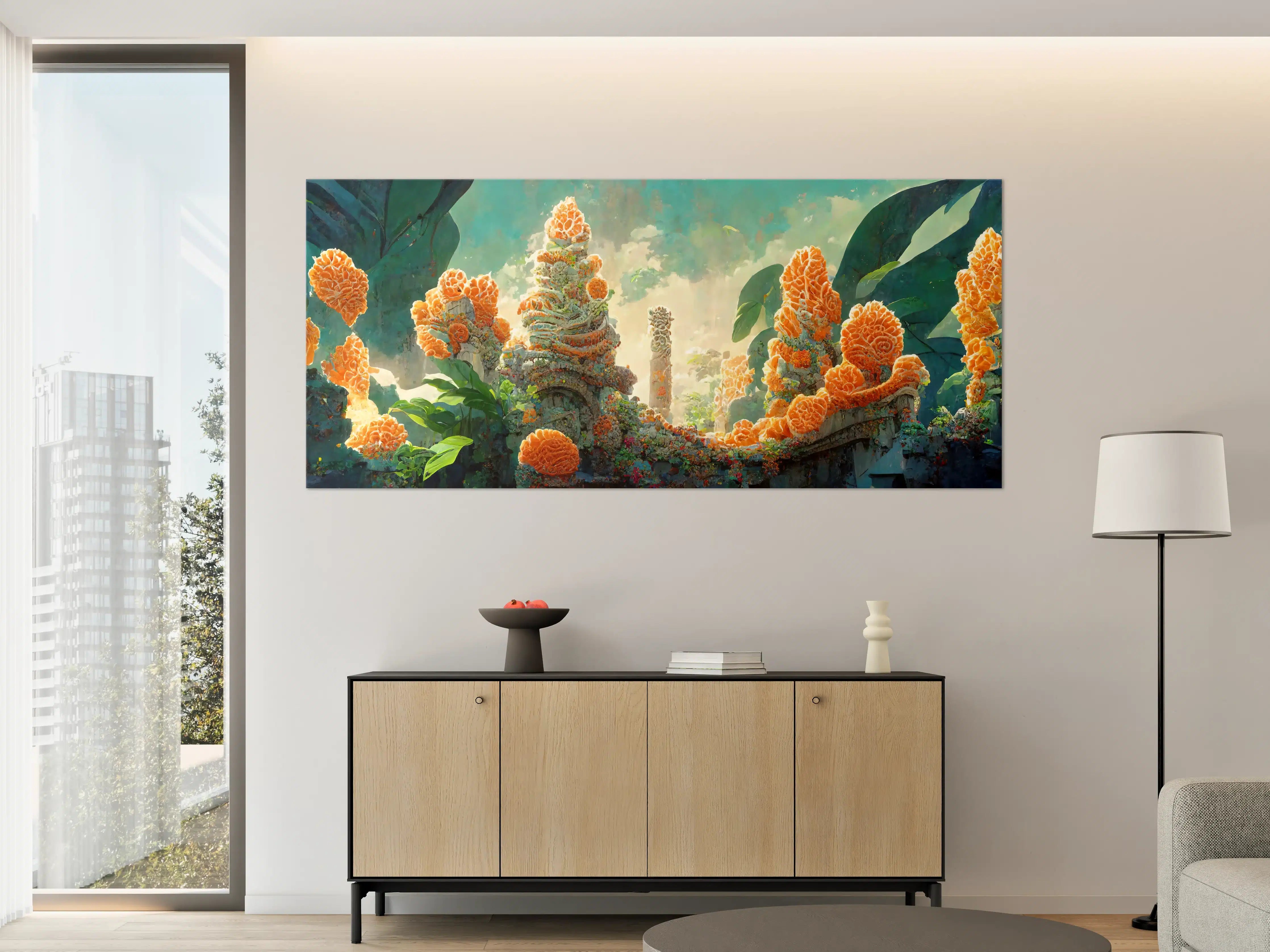 Große Wandbilder - gelbe Blumen