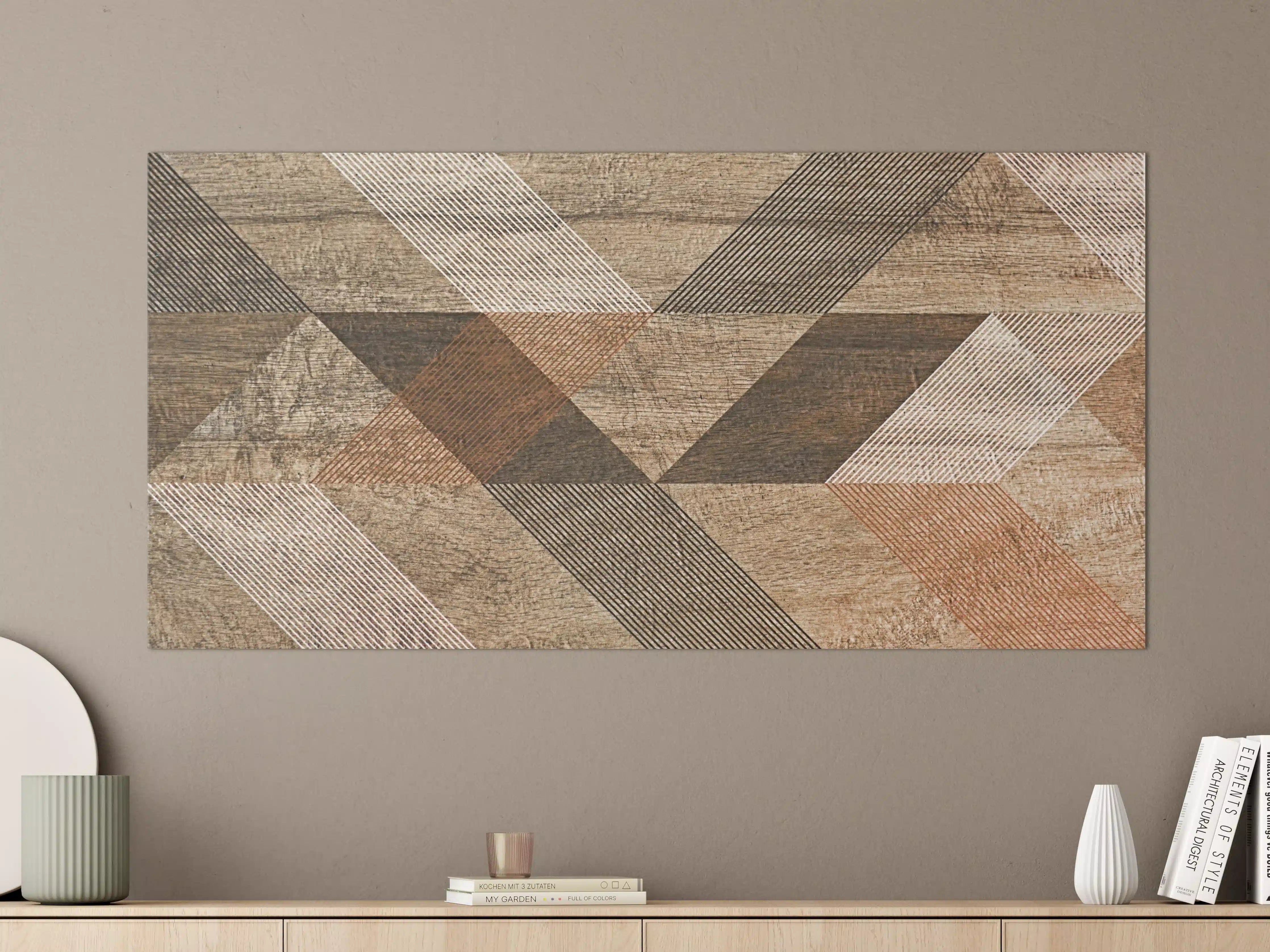 Große Wandbilder - geometrisches Mosaik Design