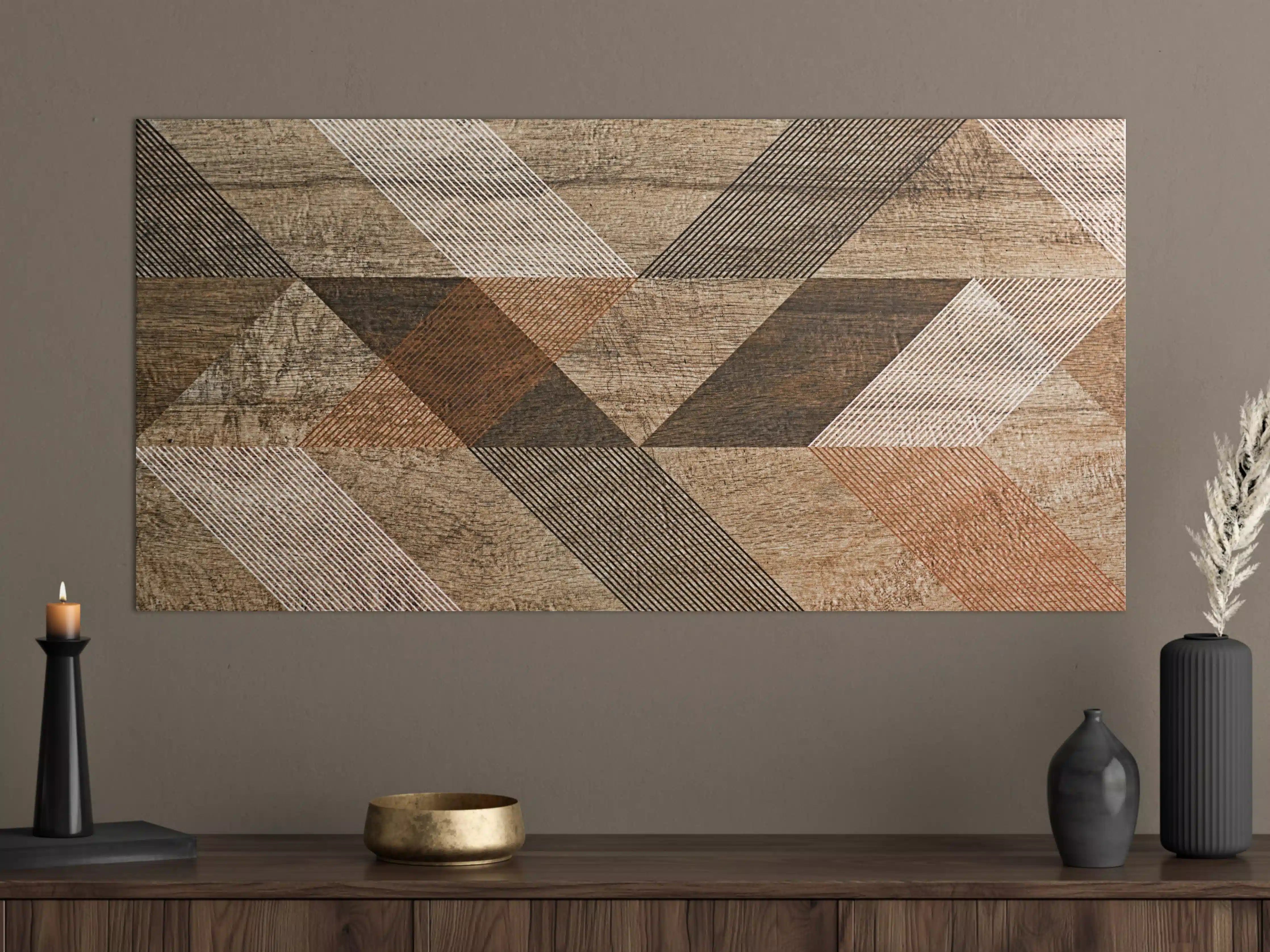 Große Wandbilder - geometrisches Mosaik Design