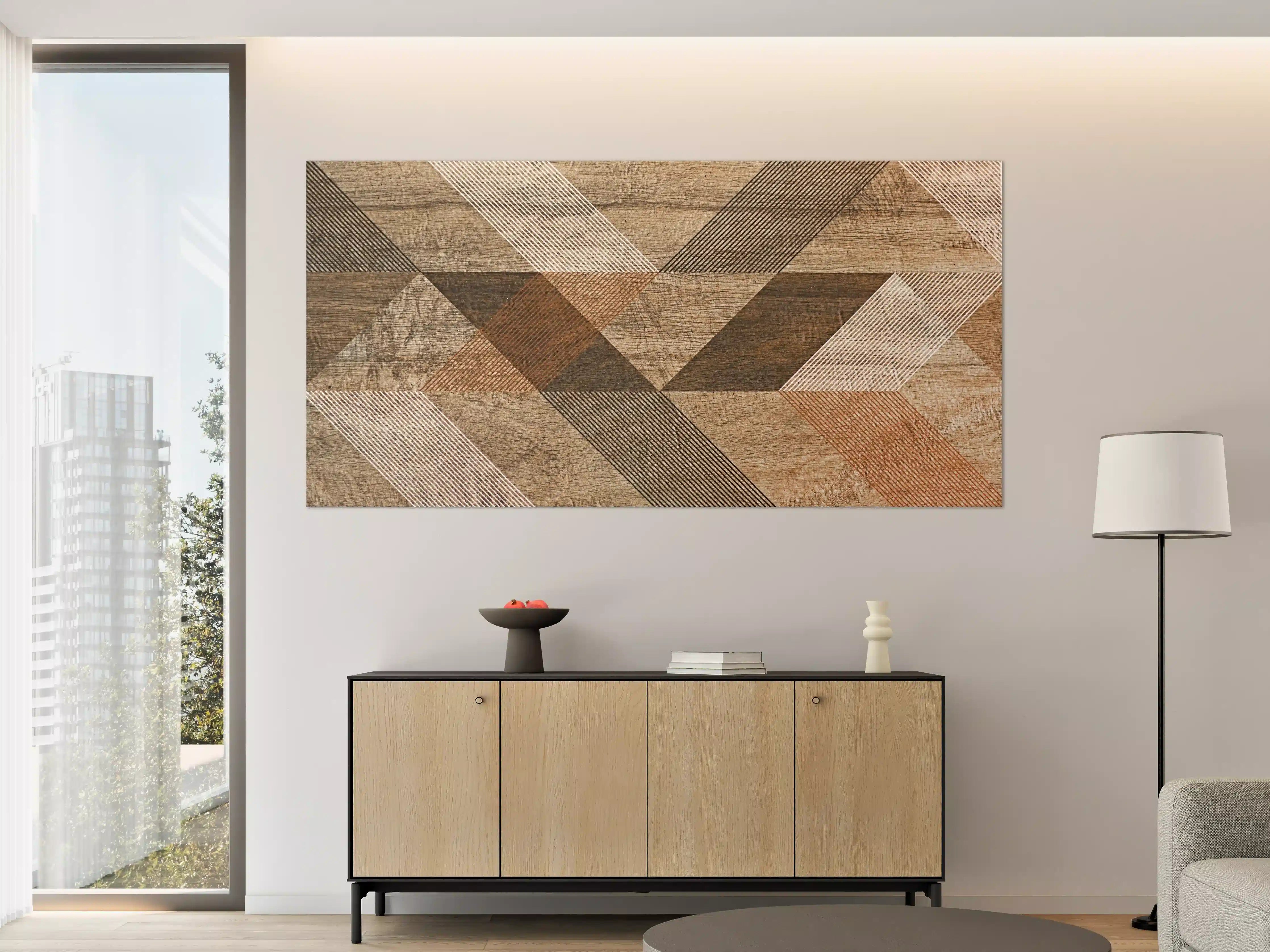 Große Wandbilder - geometrisches Mosaik Design