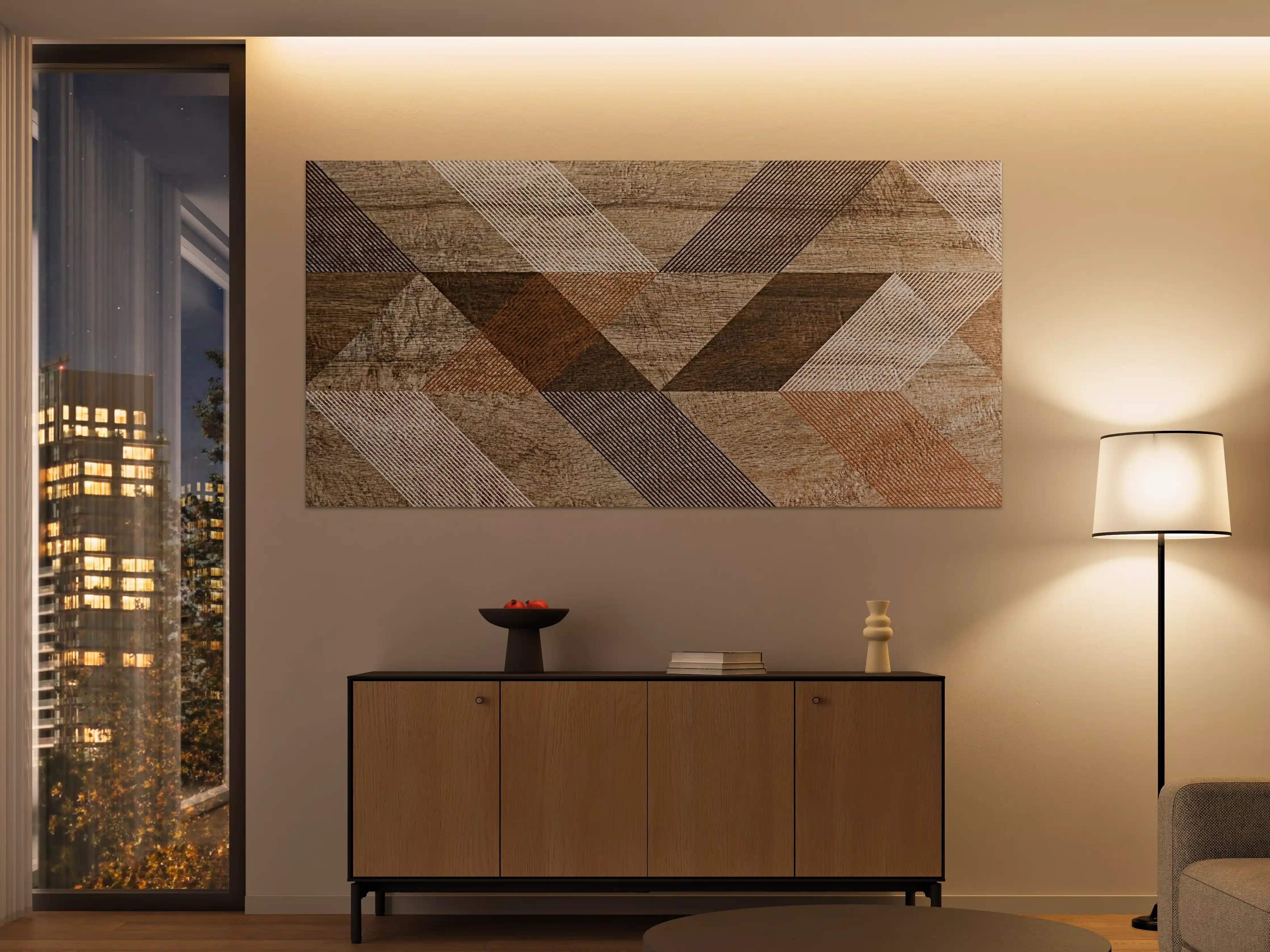 Große Wandbilder - geometrisches Mosaik Design
