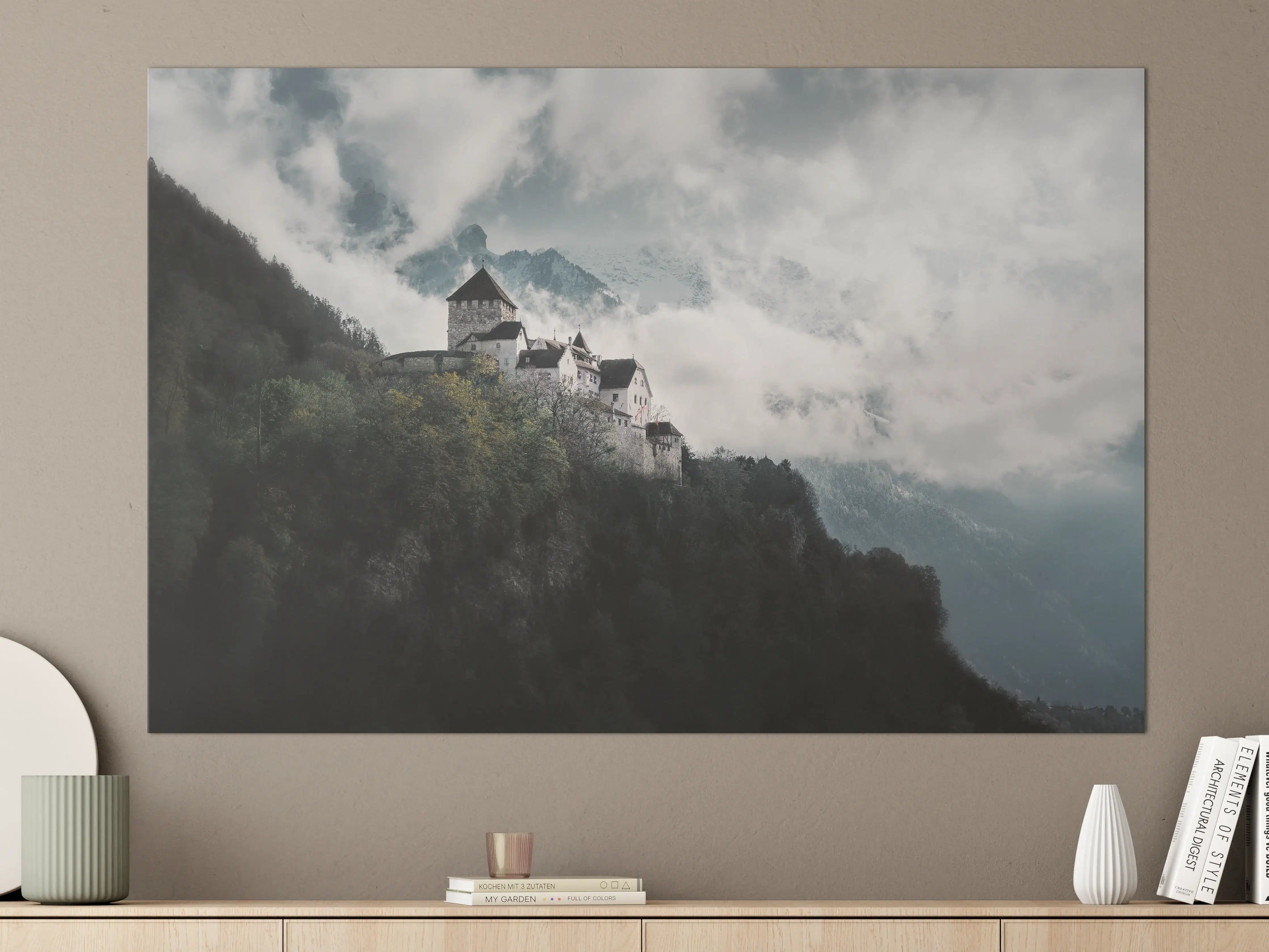 Große Wandbilder - herausragendes Schloss Vaduz