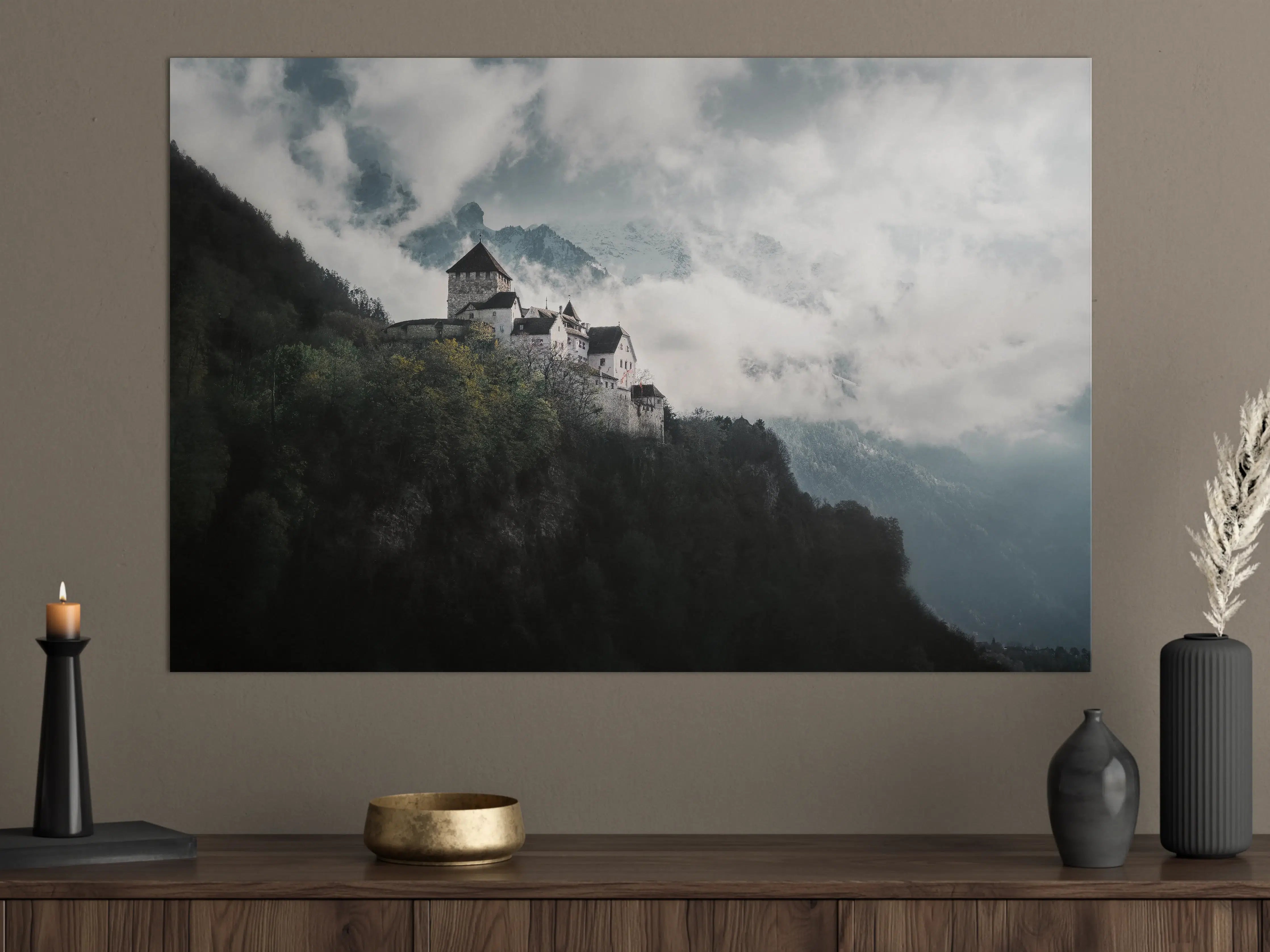 Große Wandbilder - herausragendes Schloss Vaduz