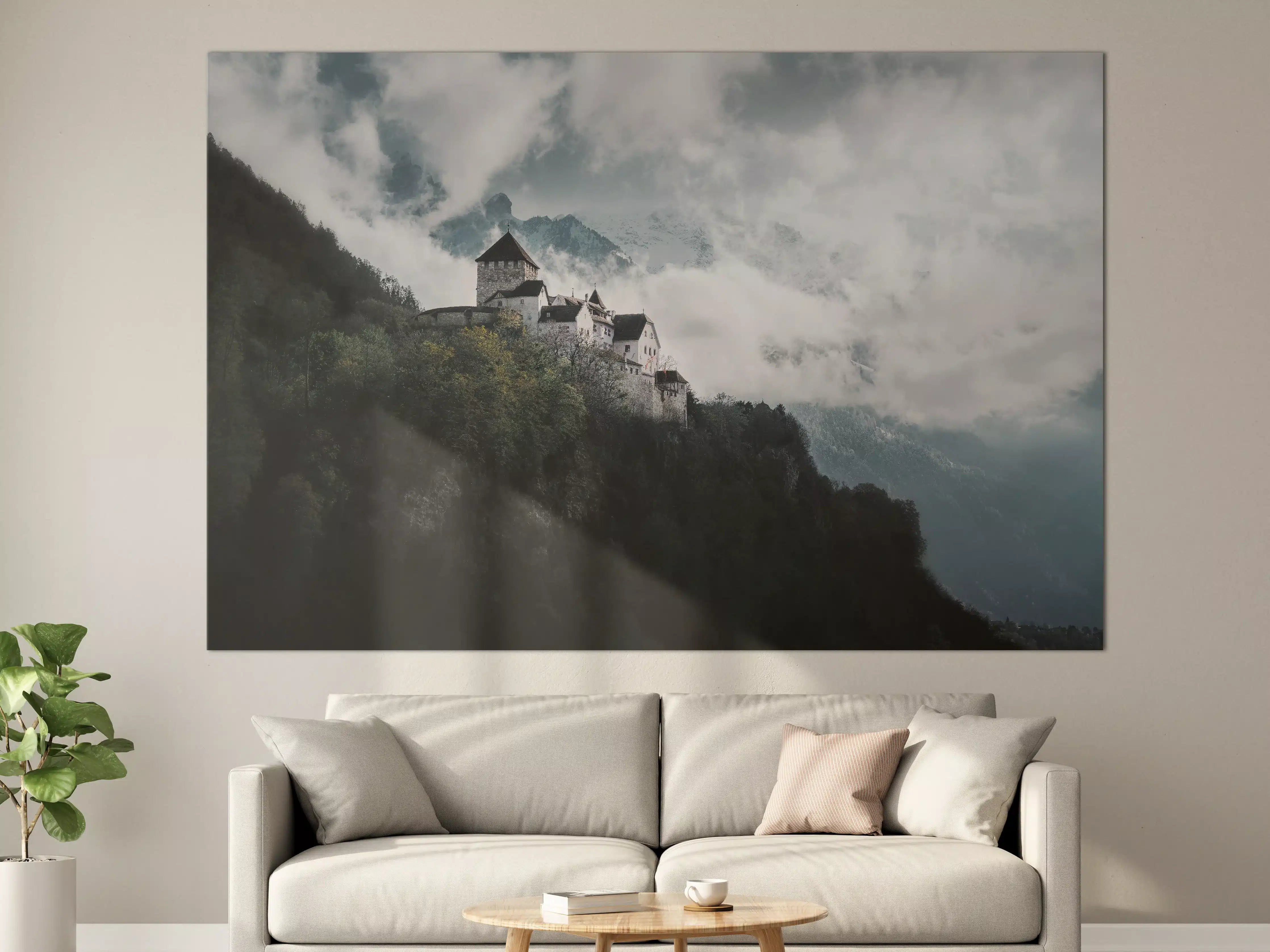 Große Wandbilder - herausragendes Schloss Vaduz