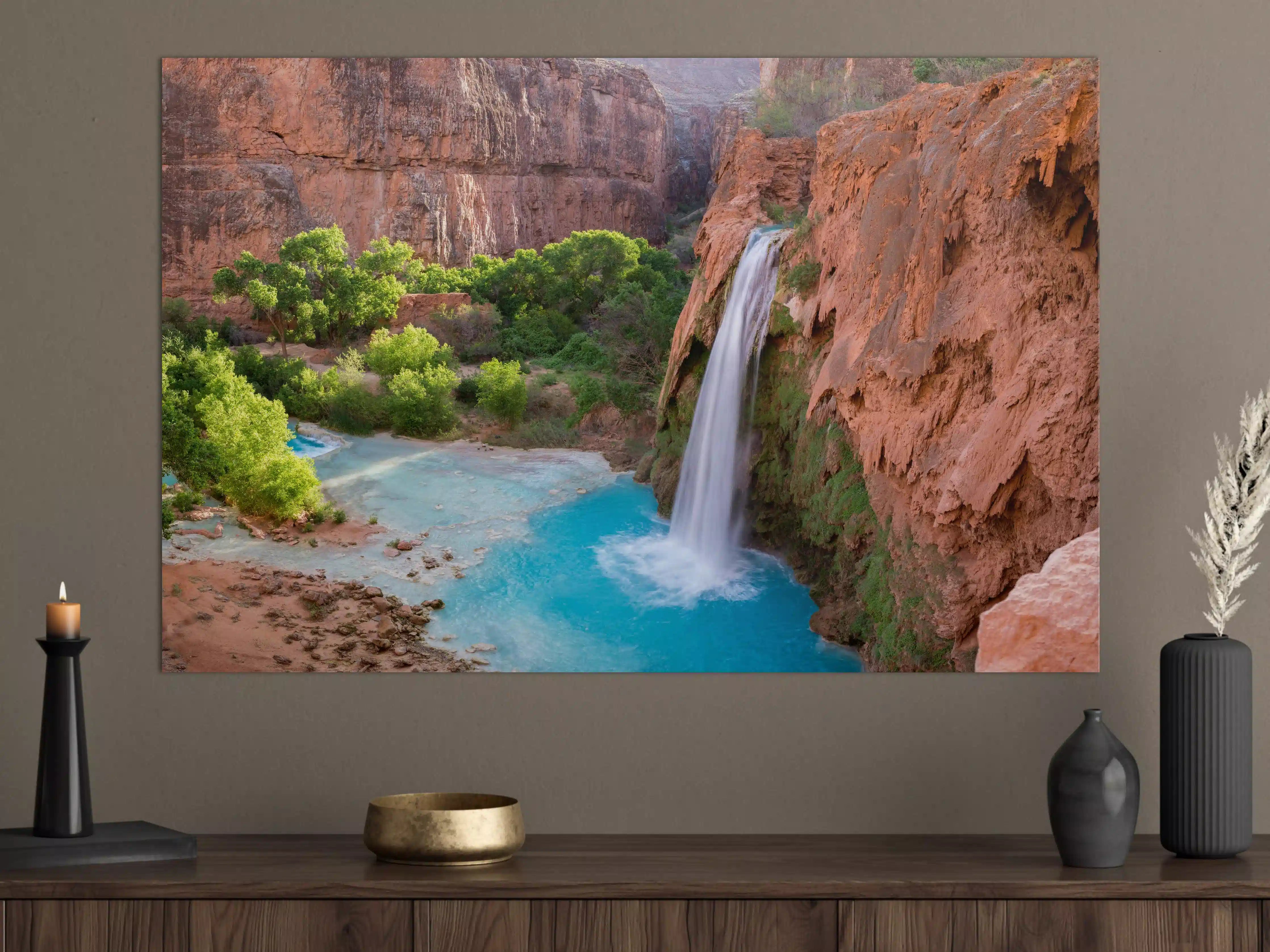 Große Wandbilder - paradiesischer Anblick der Havasu Falls