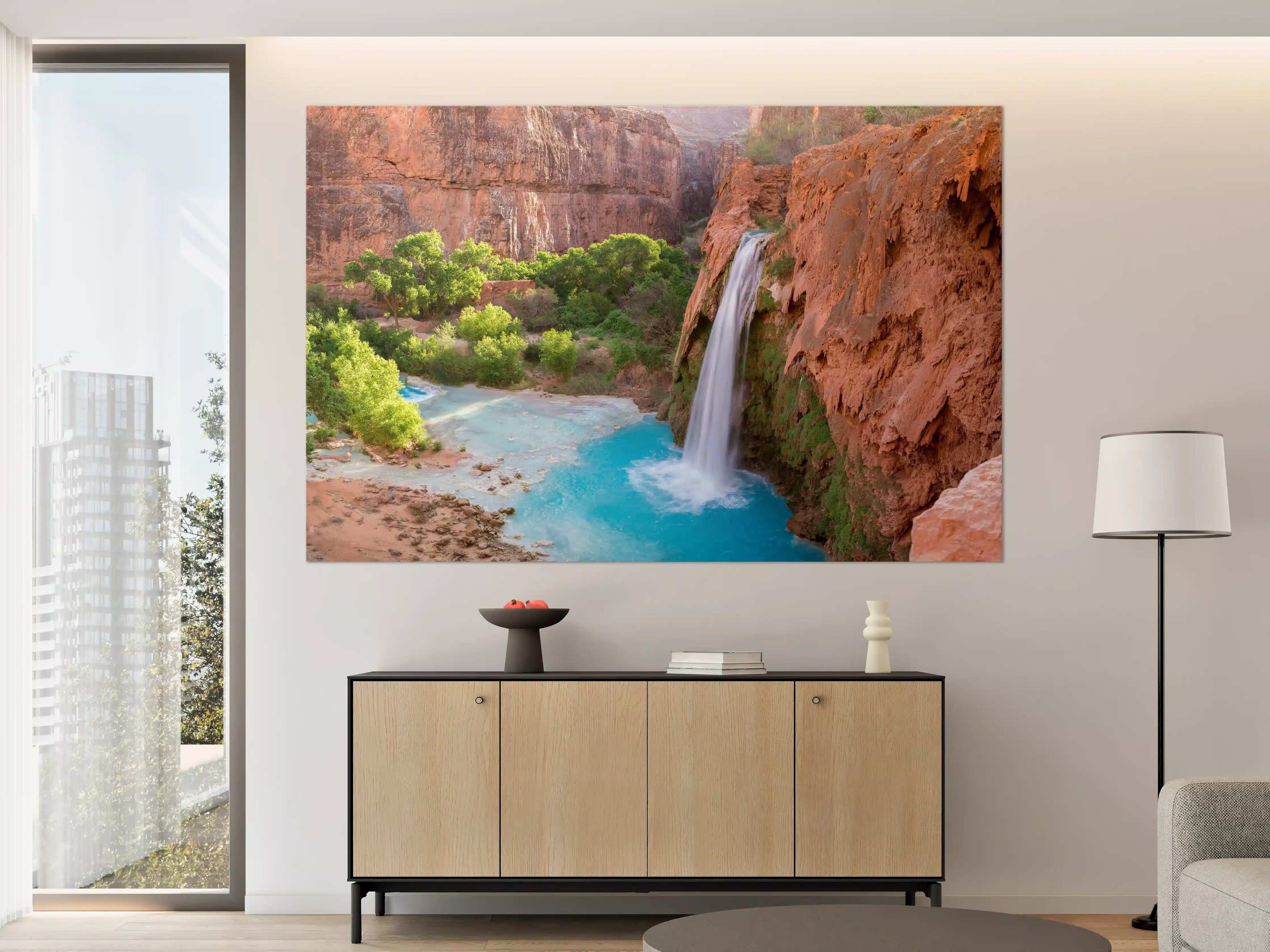 Große Wandbilder - paradiesischer Anblick der Havasu Falls