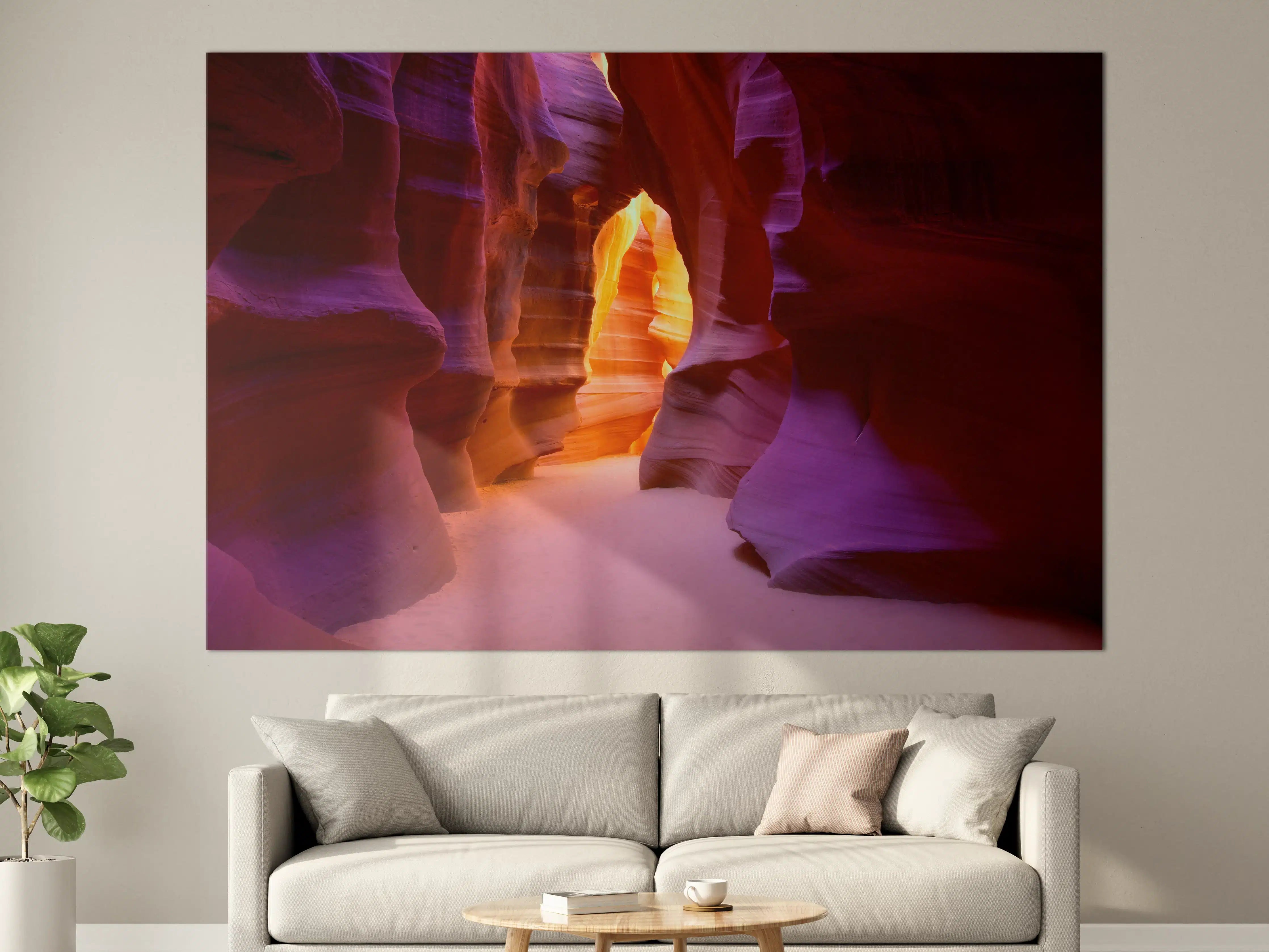 Große Wandbilder - warme Felsschlucht in Arizona