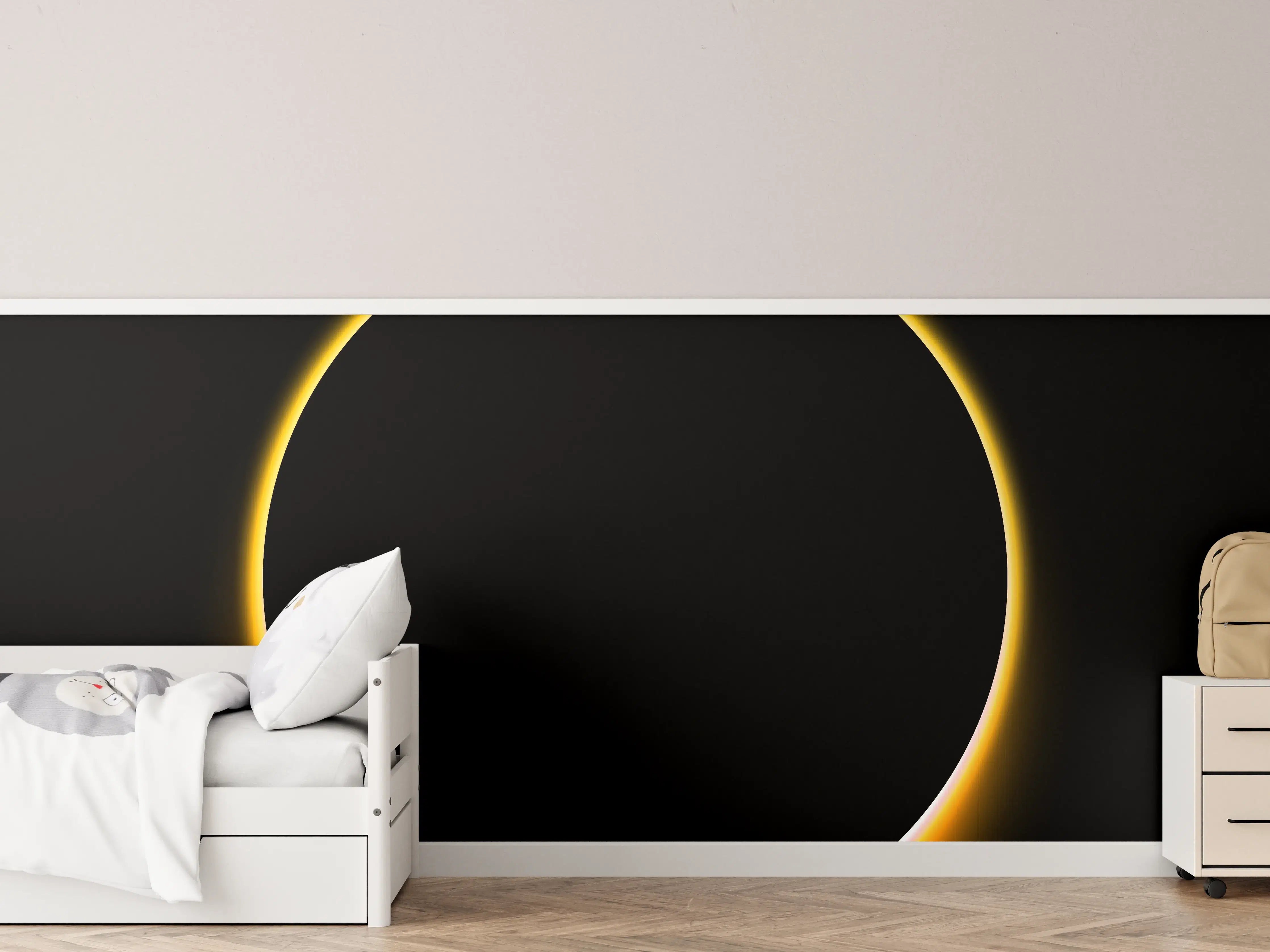 Kinderzimmer Wandgestaltung - Totale Sonnenfinsternis