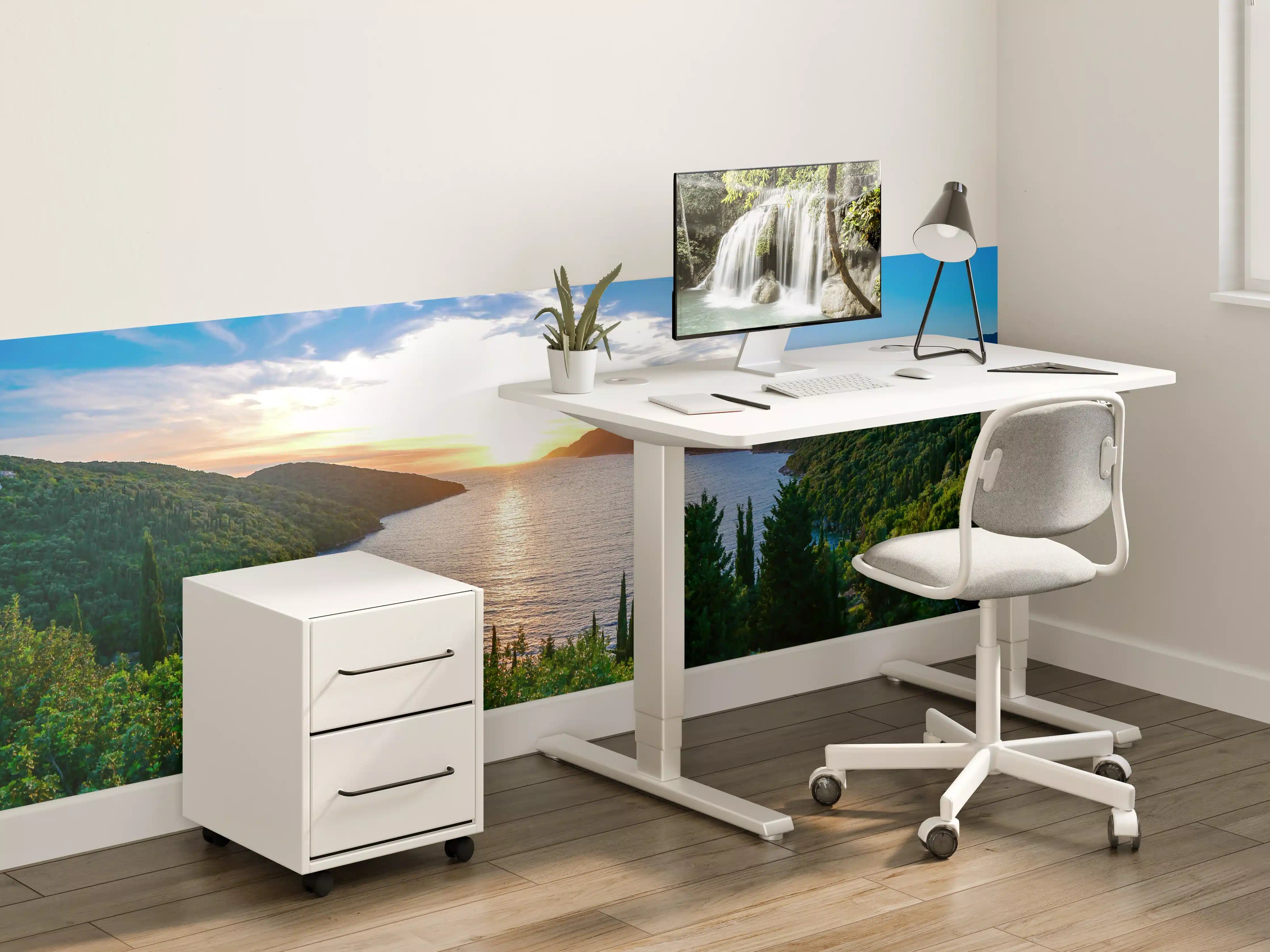 Kinderzimmer Wandgestaltung - Abendgrau am stillen See