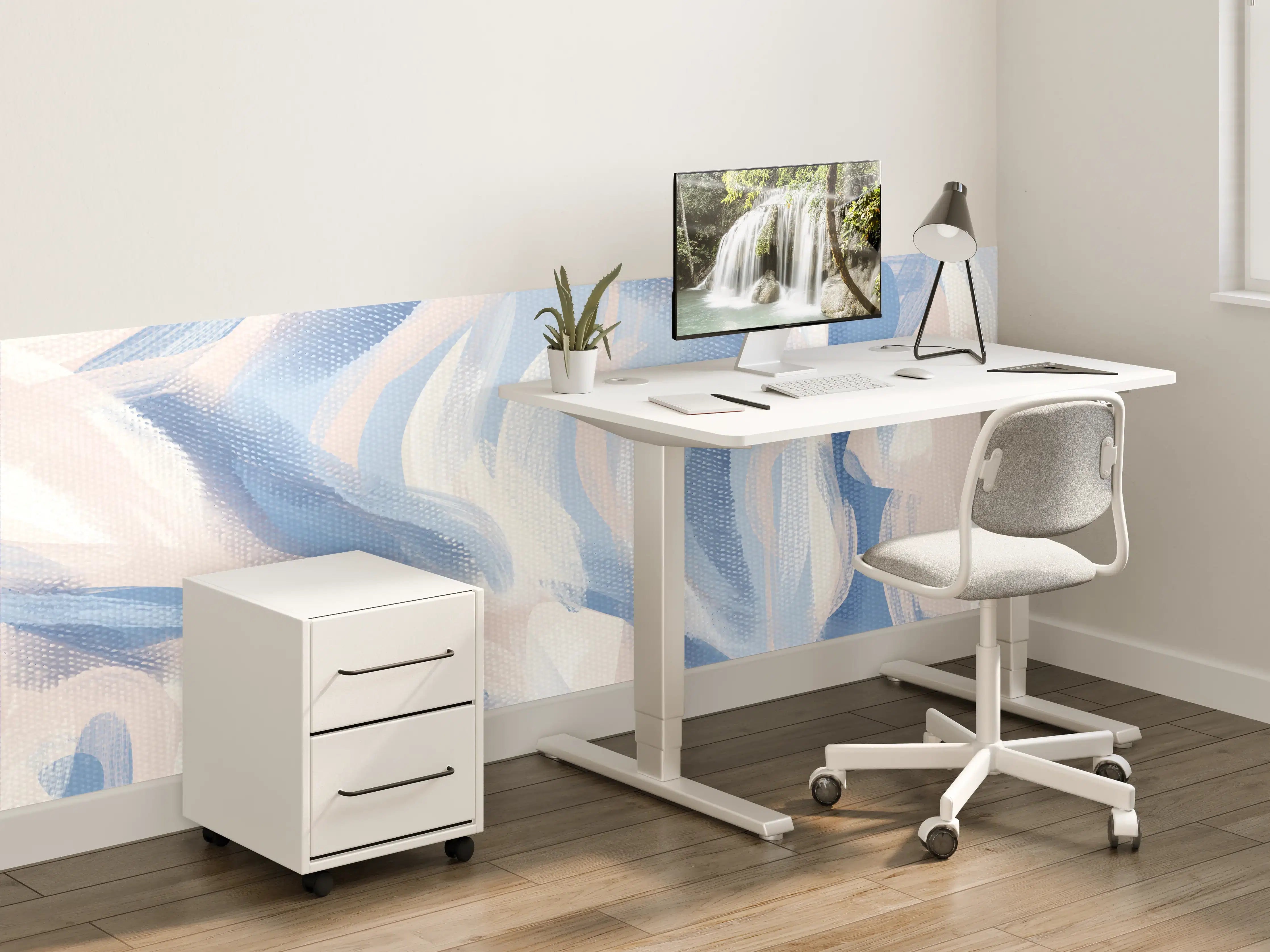 Kinderzimmer Wandgestaltung - Abstrakte Acryl-Kunstleinwand